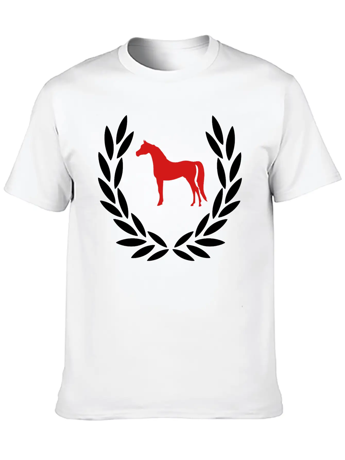 Laurel Wreath Horse Stylish Everyday T-Shirt – Unisex Basic Cotton Tee