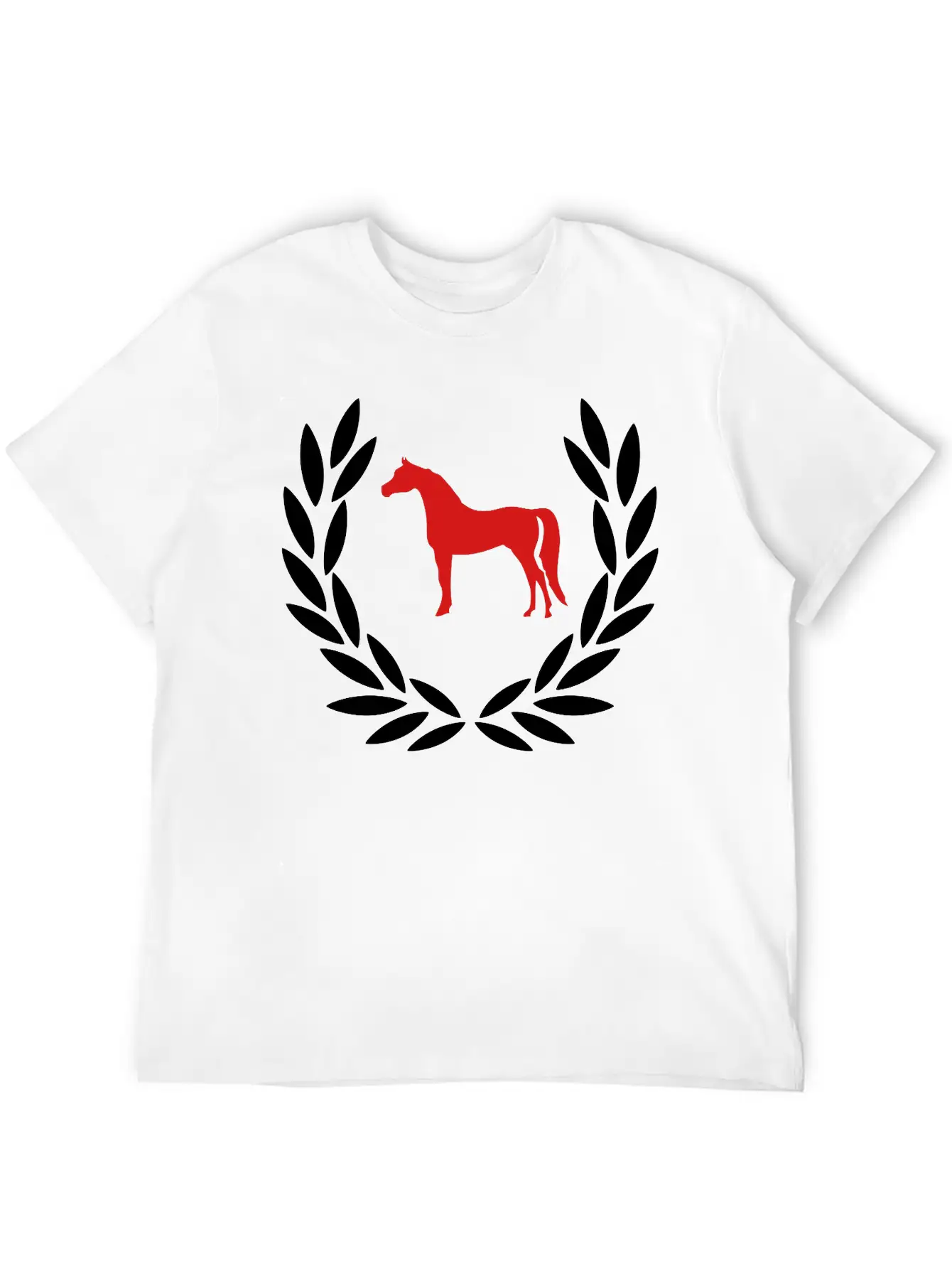 Laurel Wreath Horse Stylish Everyday T-Shirt – Unisex Basic Cotton Tee
