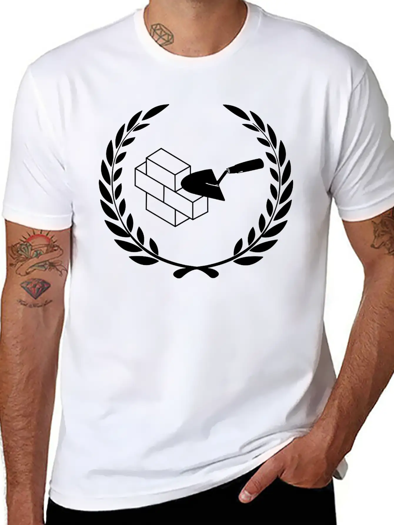 Laurel Wreath Masons Essential Unisex Summer Tee – Soft Cotton Casual Fit