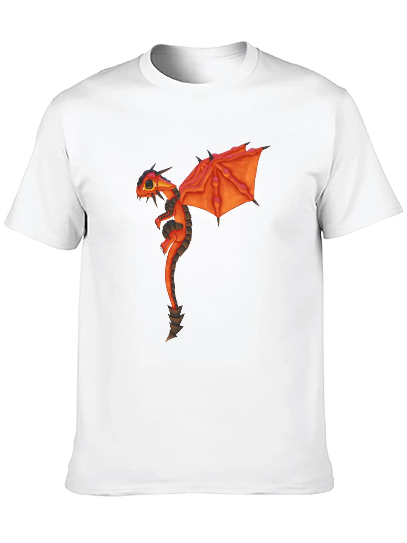 Lava Dragon Comfortable Minimalist Graphic Tee – Summer Style Essential