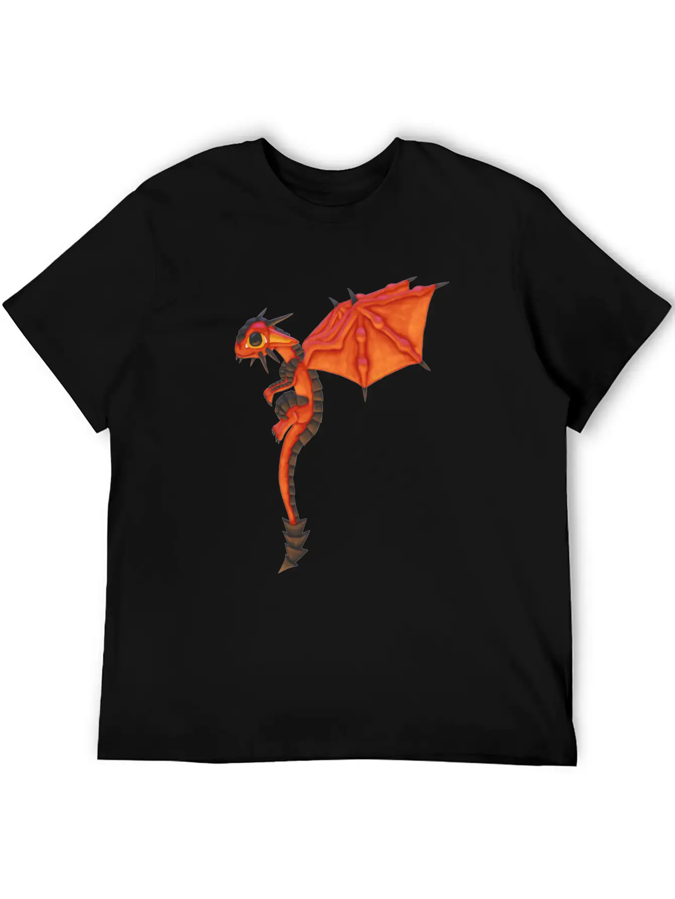 Lava Dragon Comfortable Minimalist Graphic Tee – Summer Style Essential