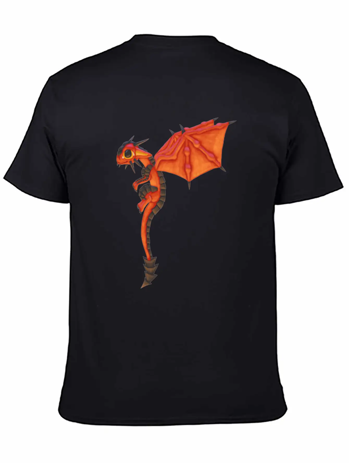 Lava Dragon Comfortable Minimalist Graphic Tee – Summer Style Essential