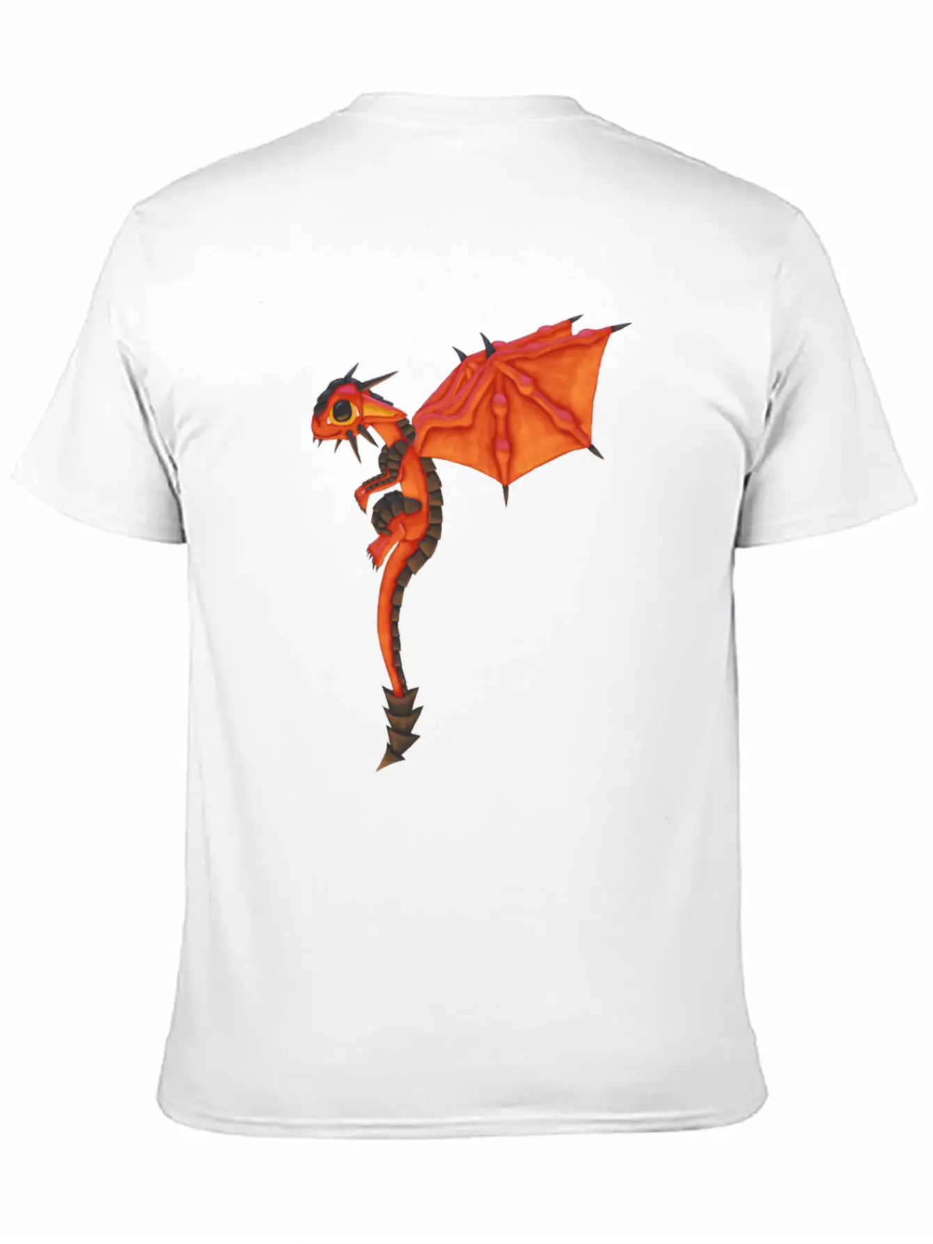 Lava Dragon Comfortable Minimalist Graphic Tee – Summer Style Essential