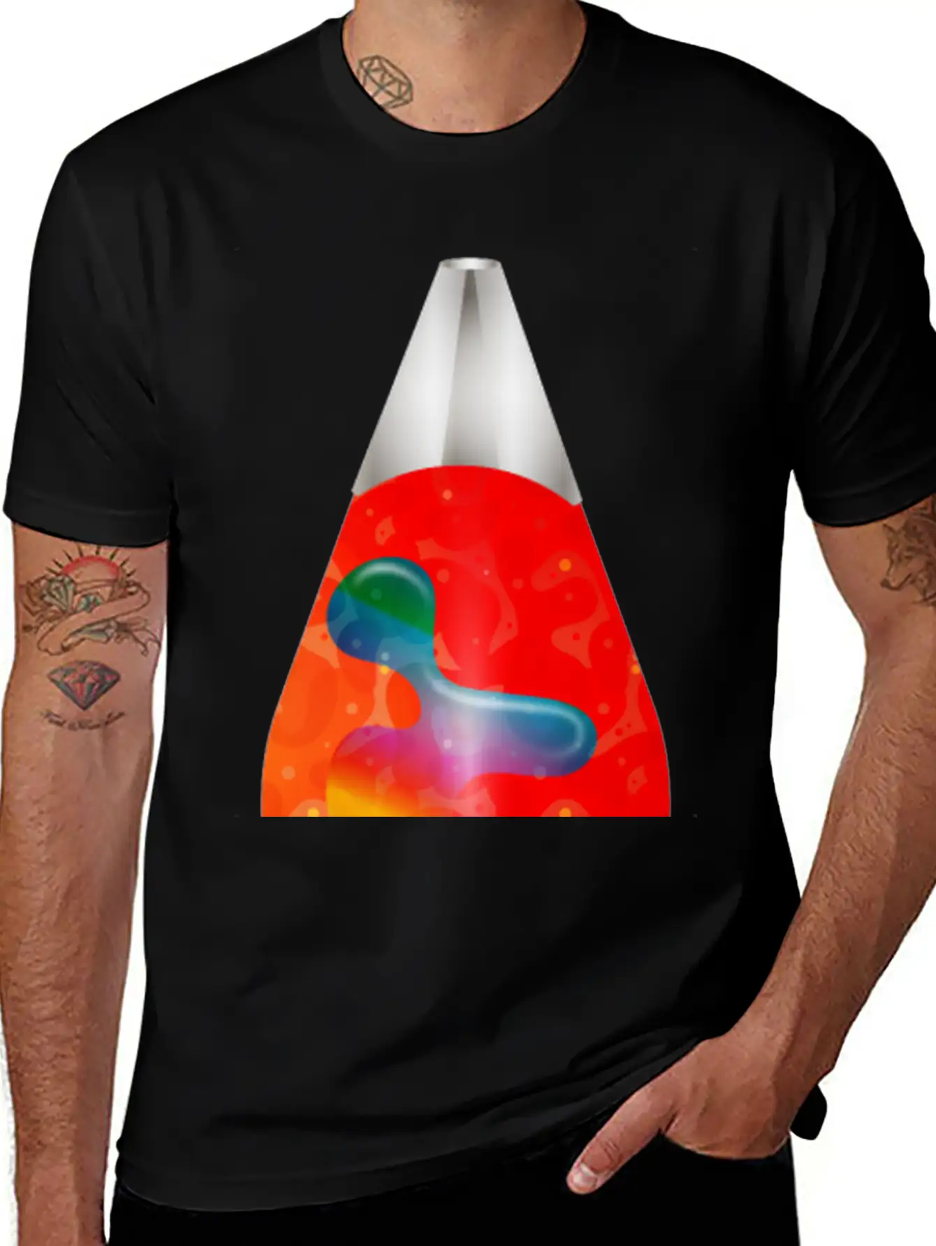 Lava Lamp A Cult Object From The 70s Comfortable Minimalist Graphic Tee – Summer Style Essential
