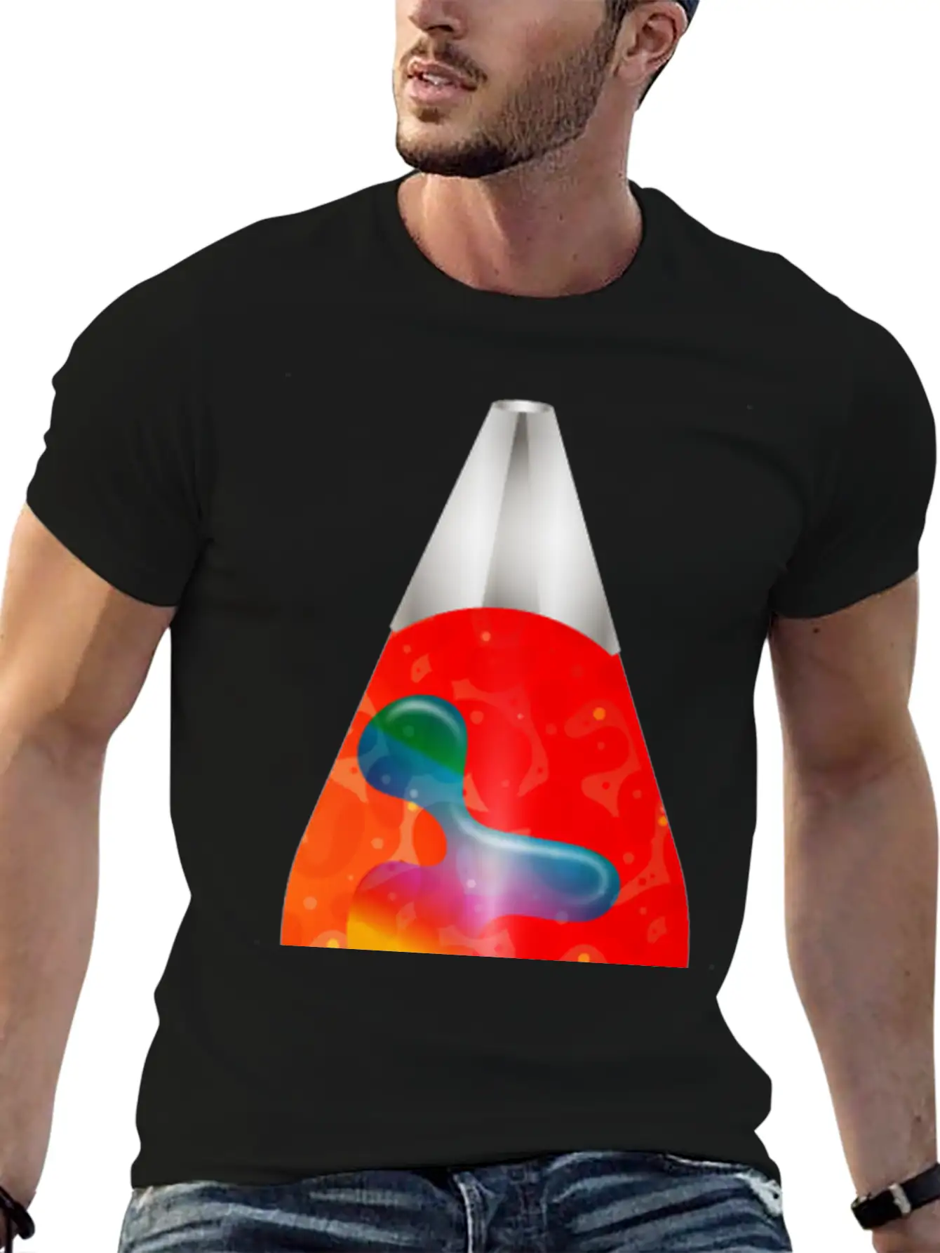Lava Lamp A Cult Object From The 70s Comfortable Minimalist Graphic Tee – Summer Style Essential