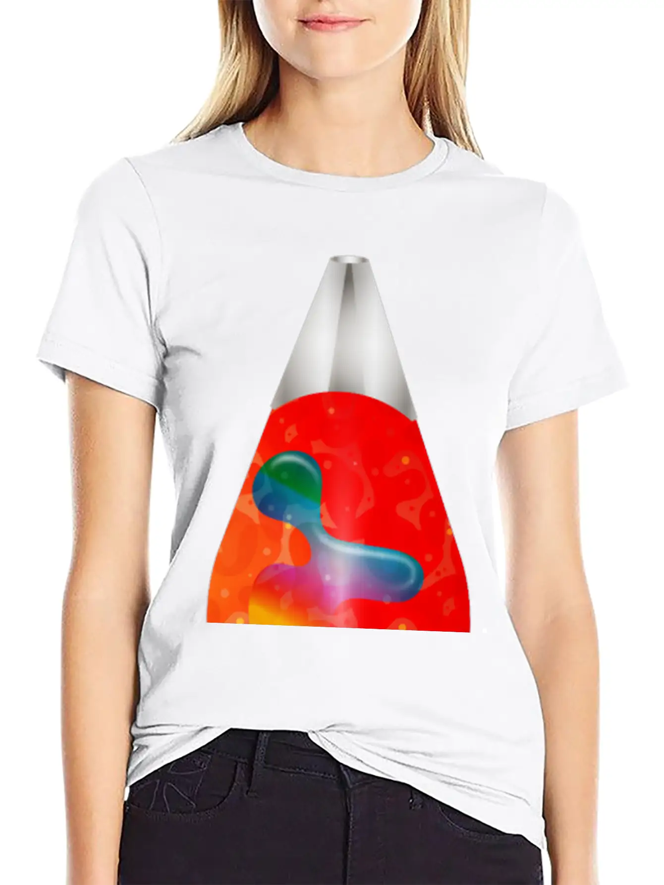 Lava Lamp A Cult Object From The 70s Comfortable Minimalist Graphic Tee – Summer Style Essential