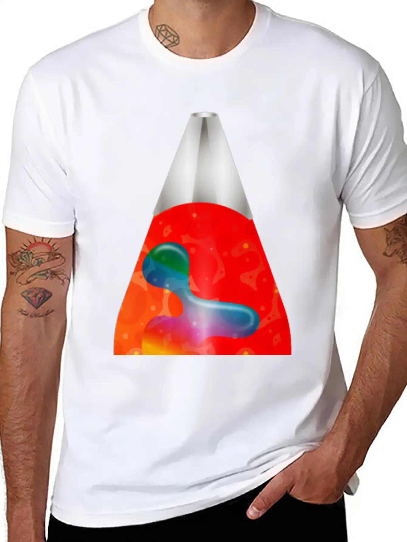 Lava Lamp A Cult Object From The 70s Comfortable Minimalist Graphic Tee – Summer Style Essential