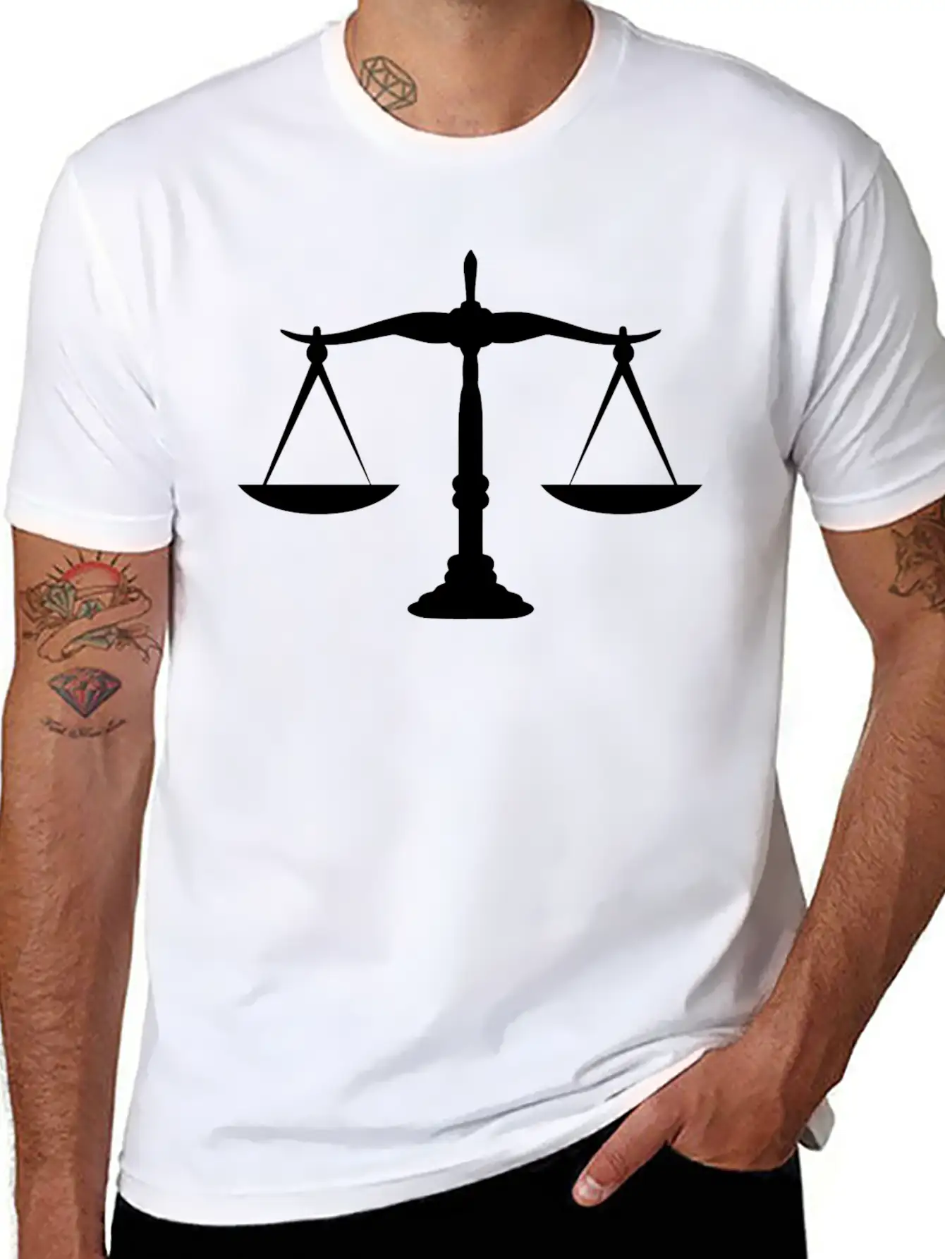 Law Scale Timeless Short Sleeve Tee – Comfy And Minimalist Design