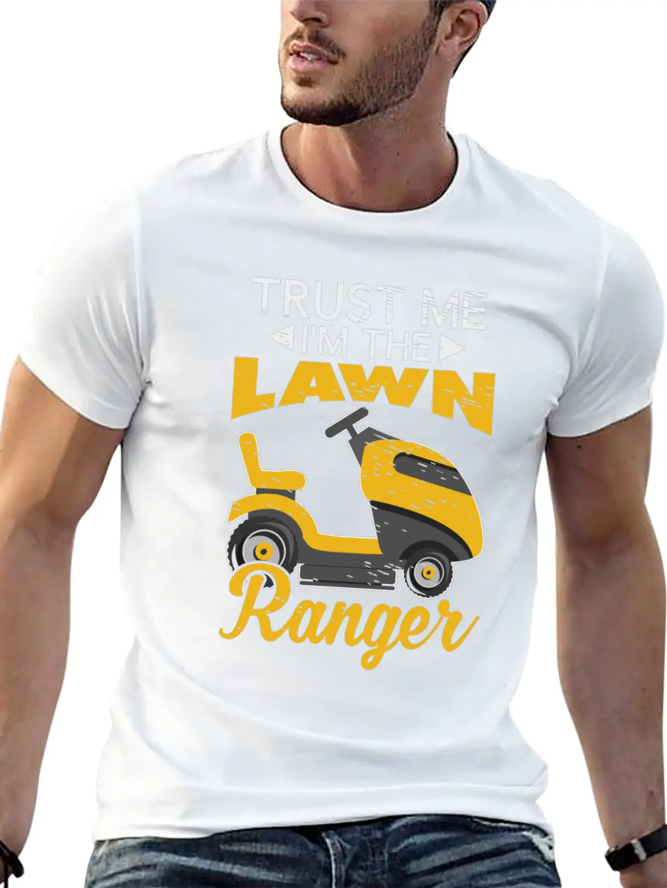 Lawn Caretaker Grass Lawn Mower Mowing Fields Stylish Everyday T-Shirt – Unisex Basic Cotton Tee