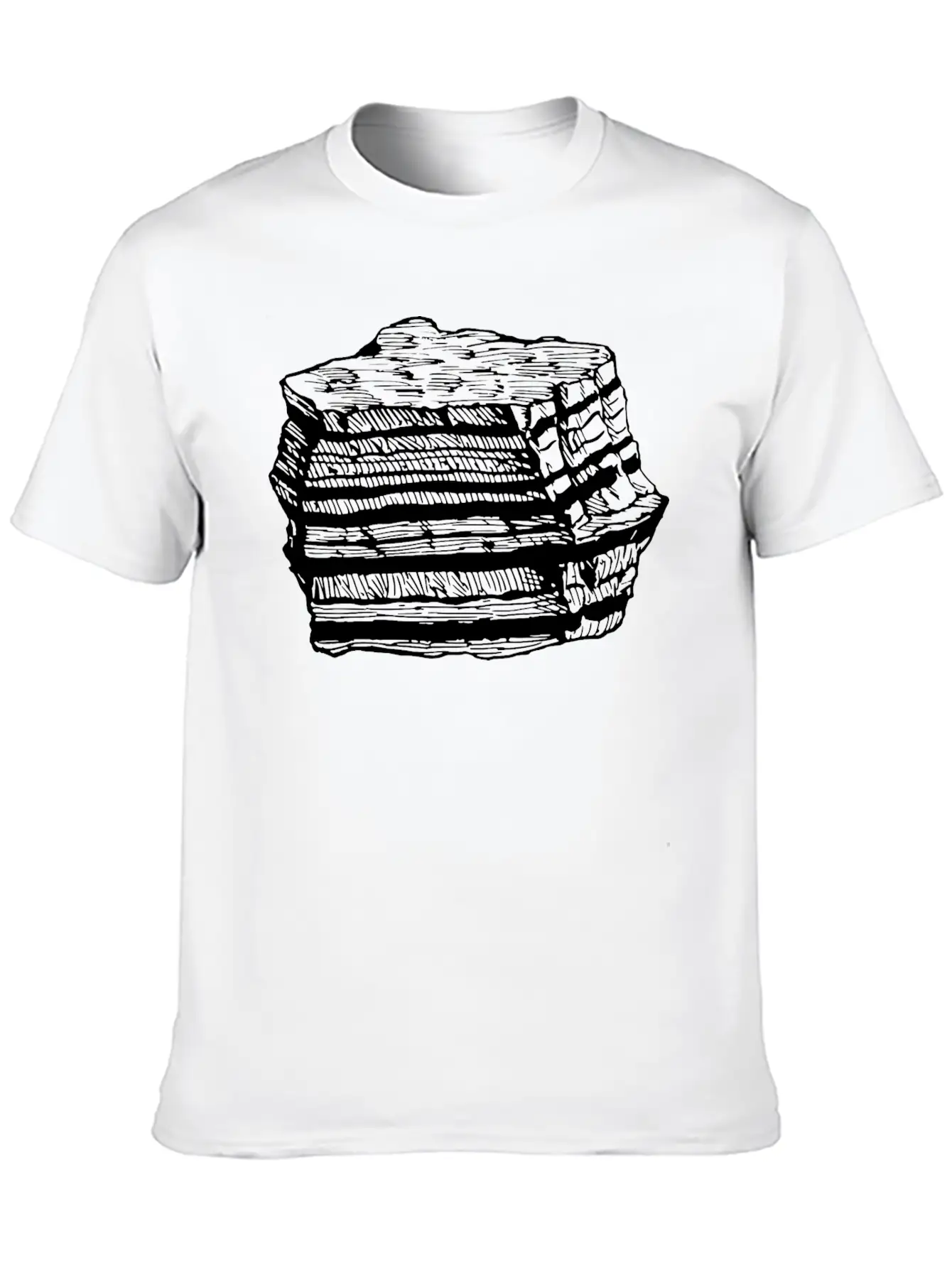 Layered Rock Timeless Short Sleeve Tee – Comfy And Minimalist Design