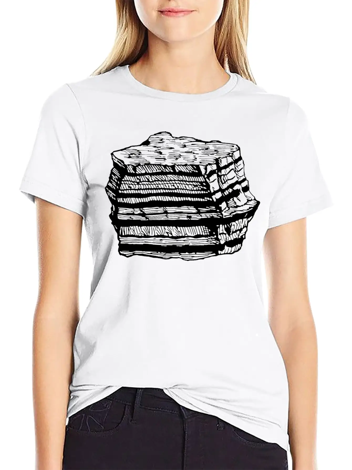 Layered Rock Timeless Short Sleeve Tee – Comfy And Minimalist Design