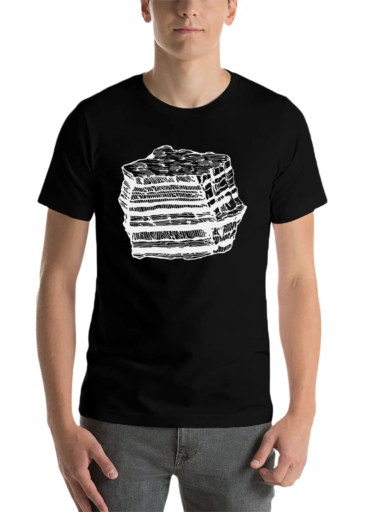 Layered Rock Timeless Short Sleeve Tee – Comfy And Minimalist Design