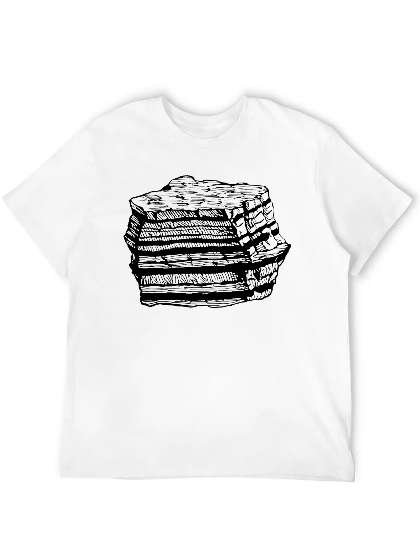 Layered Rock Timeless Short Sleeve Tee – Comfy And Minimalist Design