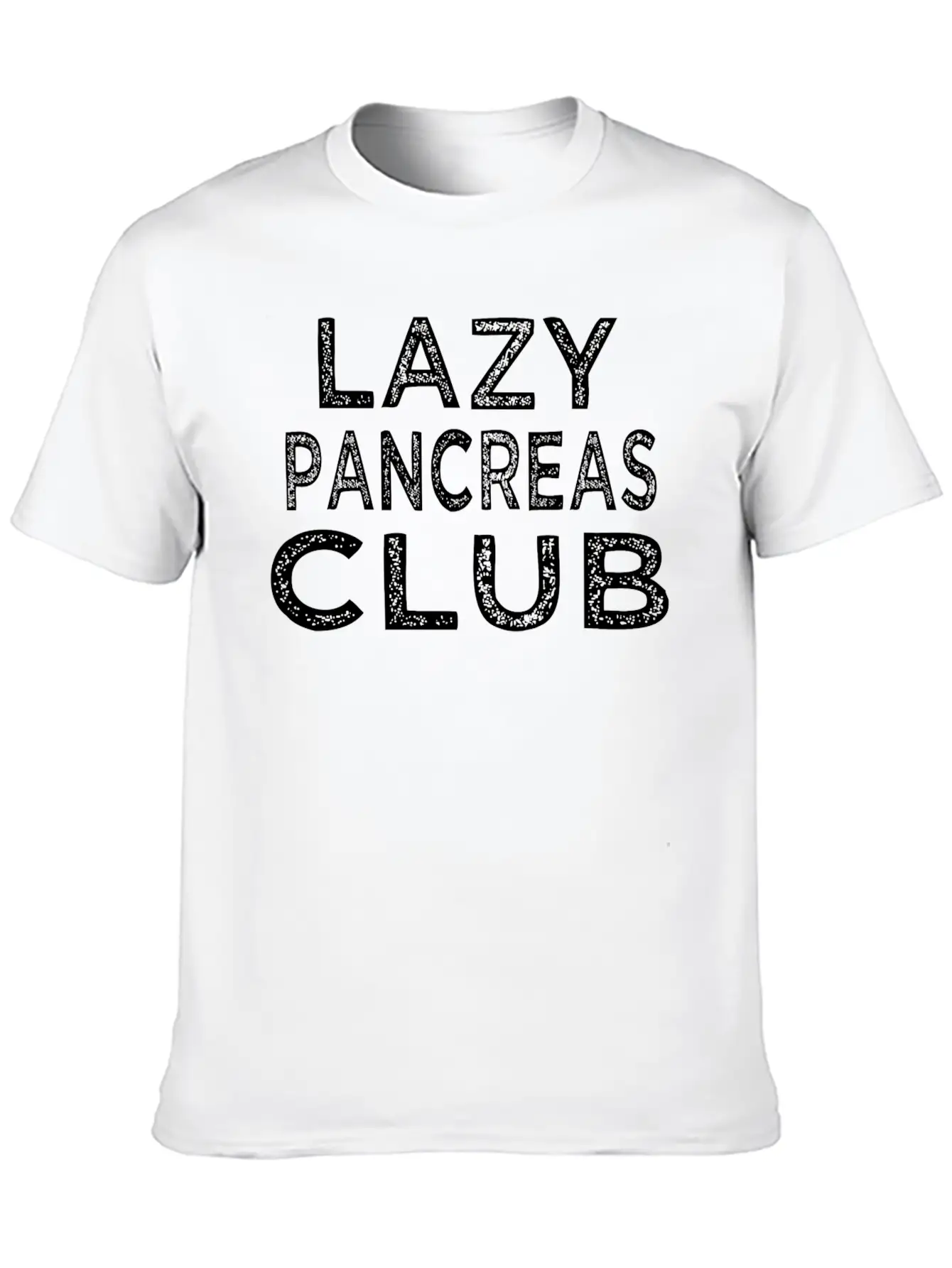 Lazy Pancreas Club Comfortable Minimalist Graphic Tee – Summer Style Essential
