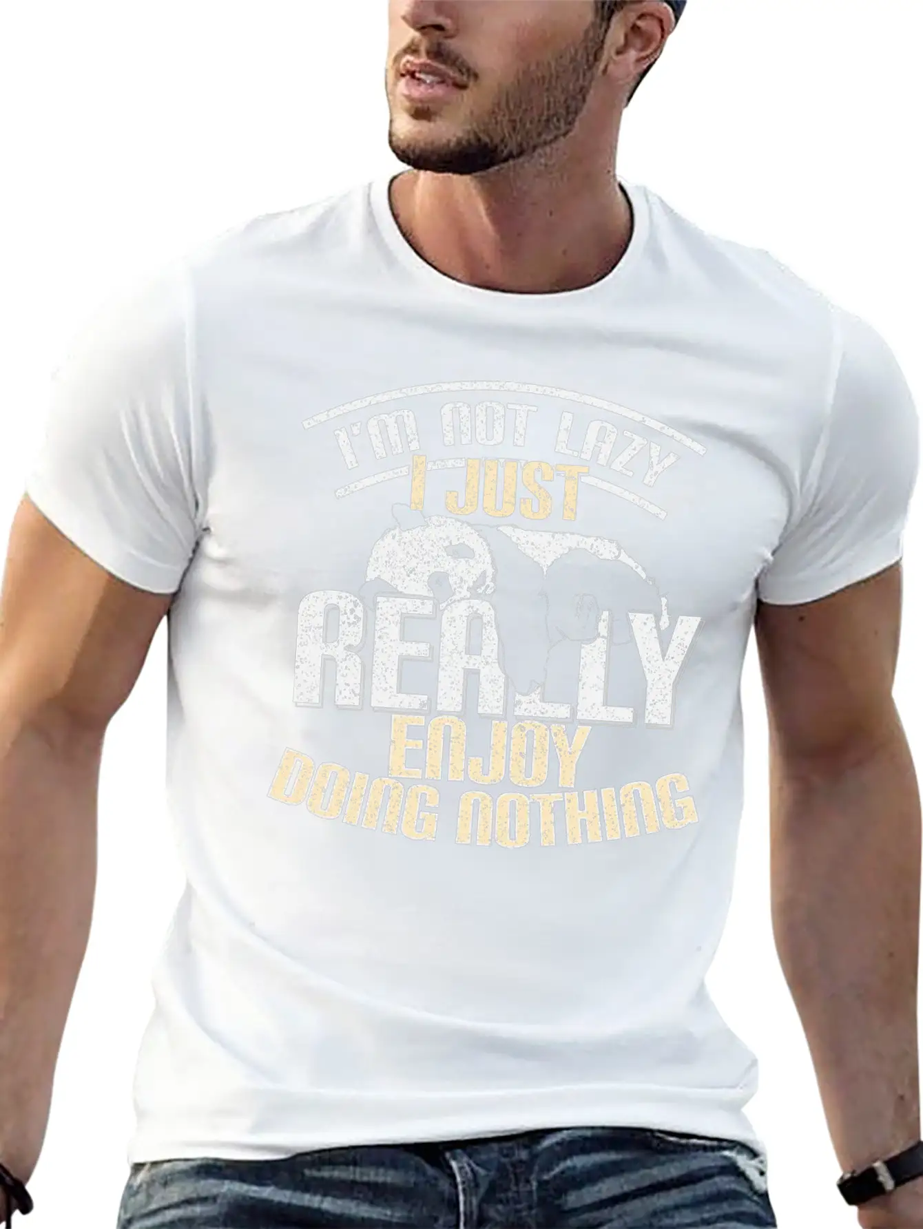 Lazy Panda Unisex Short Sleeve Soft Cotton T-Shirt – Casual Everyday Wear