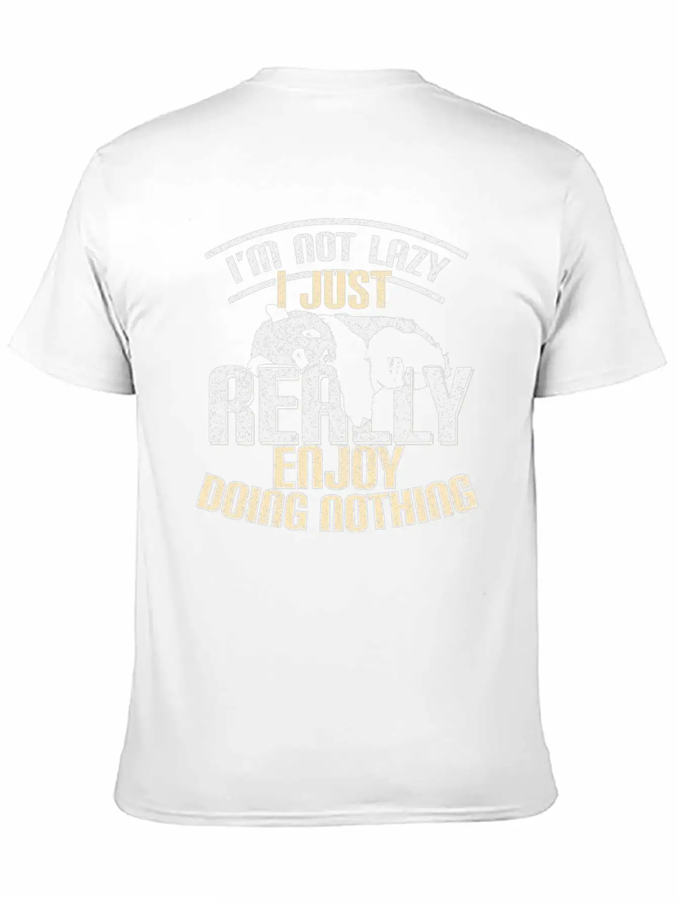 Lazy Panda Unisex Short Sleeve Soft Cotton T-Shirt – Casual Everyday Wear