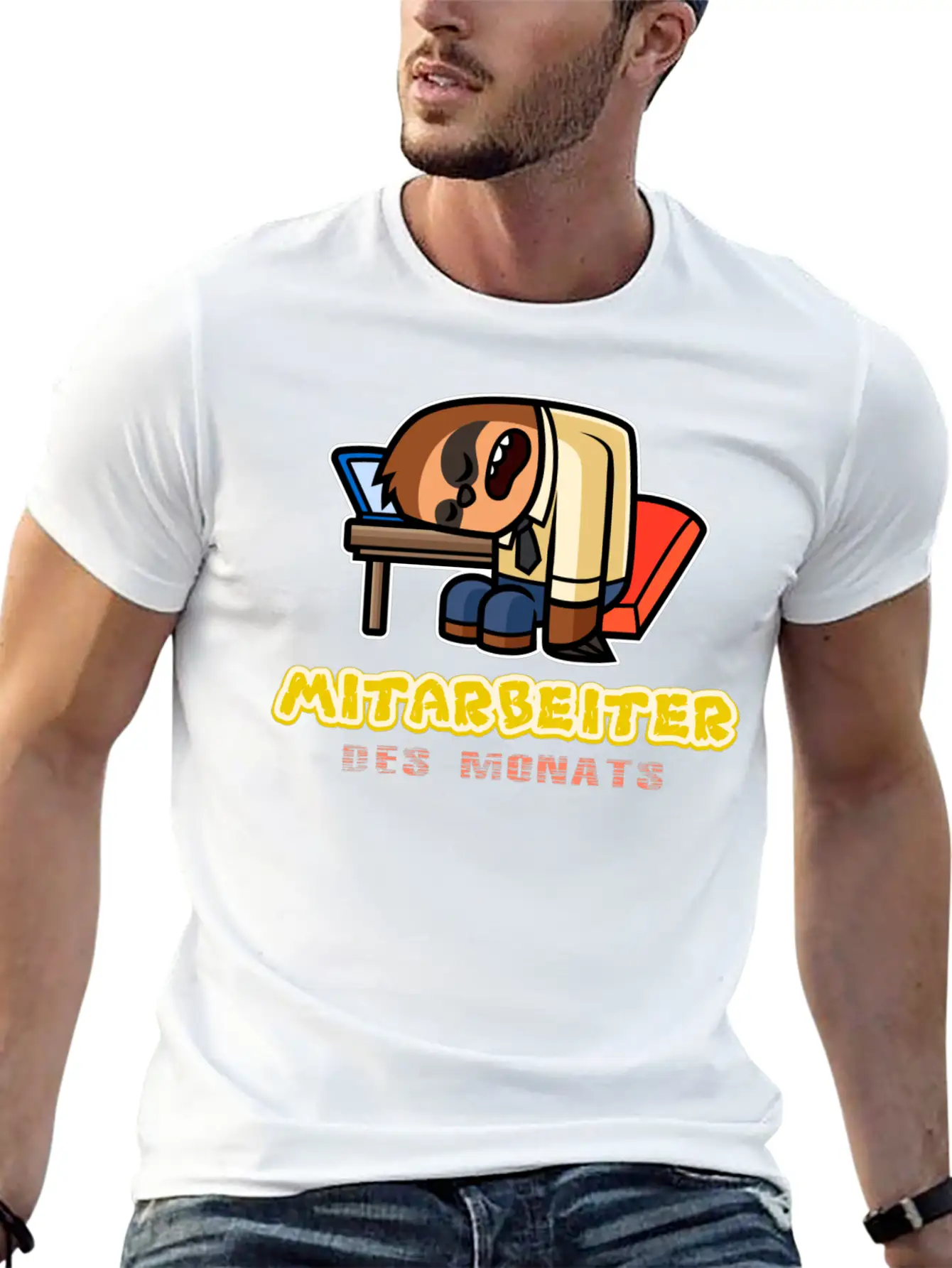Lazy Sloth Funny Animal Essential Unisex Summer Tee – Soft Cotton Casual Fit