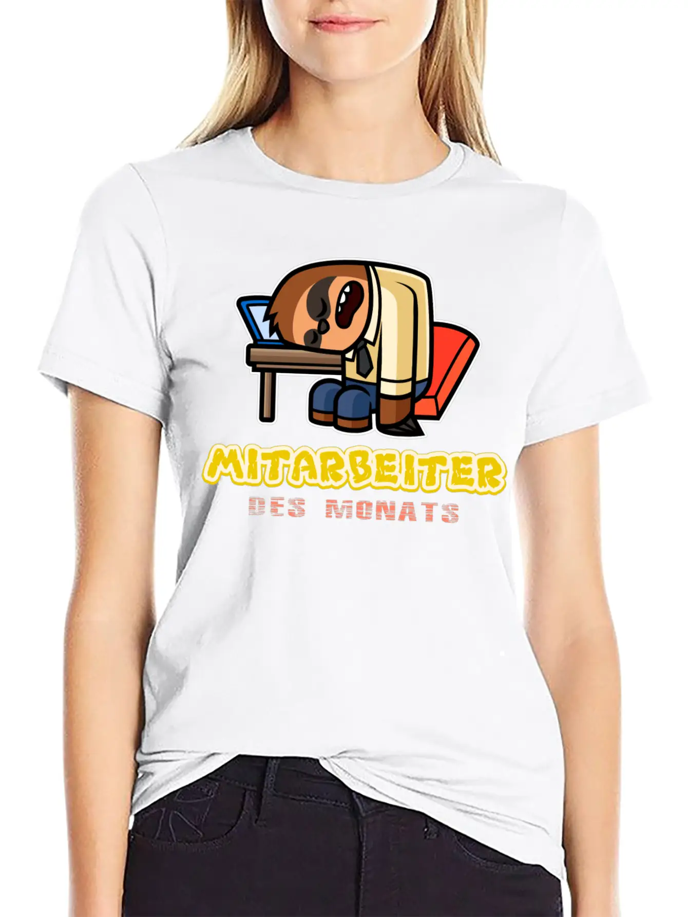 Lazy Sloth Funny Animal Essential Unisex Summer Tee – Soft Cotton Casual Fit