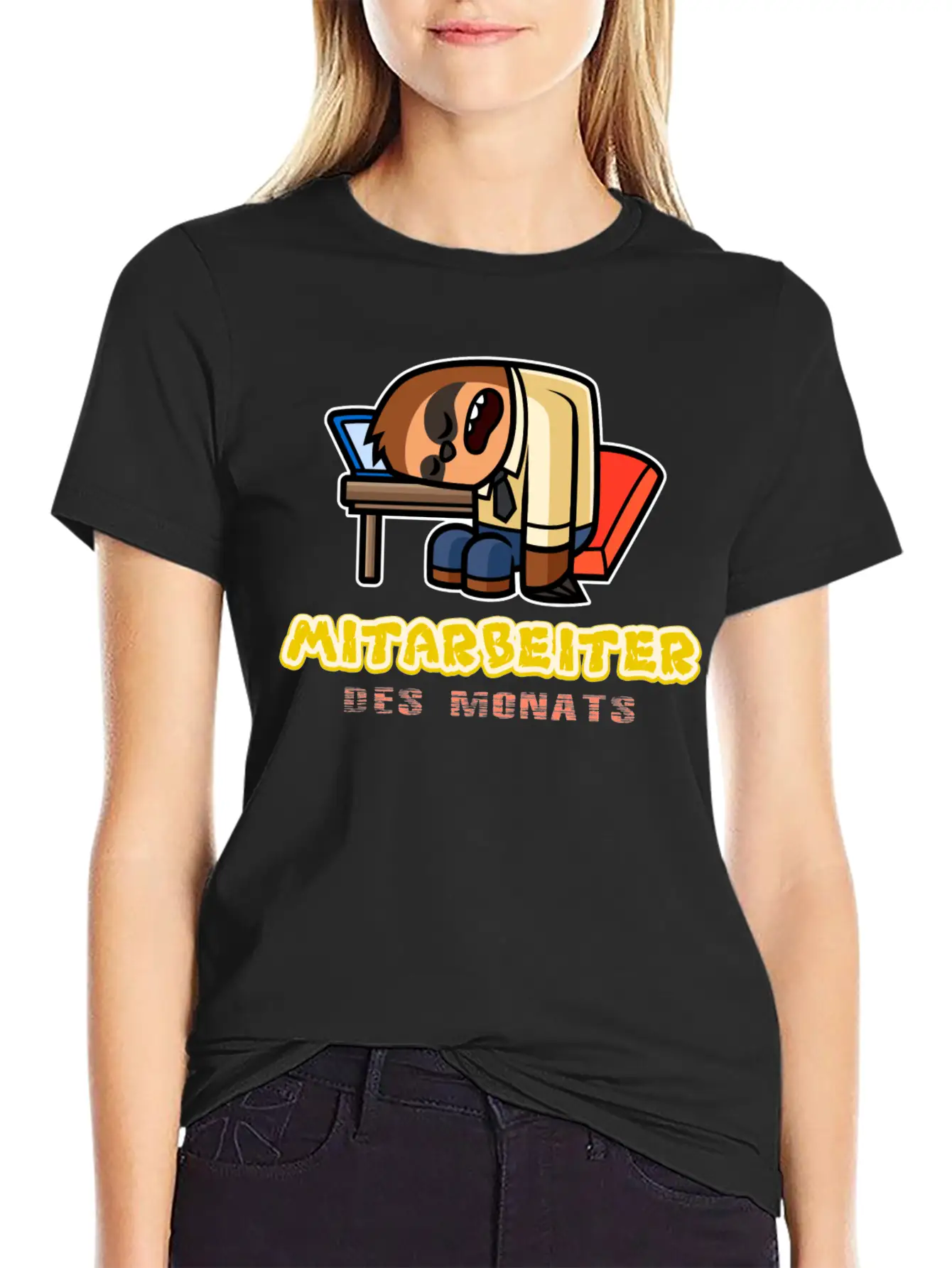 Lazy Sloth Funny Animal Essential Unisex Summer Tee – Soft Cotton Casual Fit