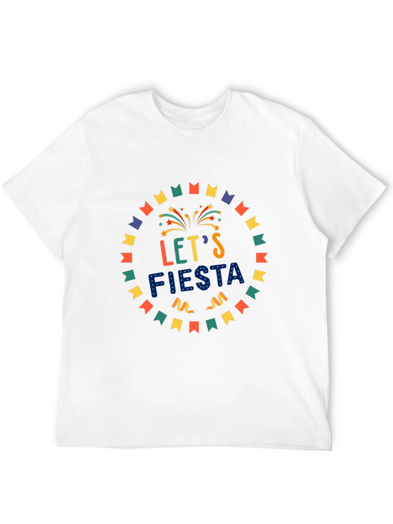 Lets Fiesta Graphic Tee - Party Celebration Shirt