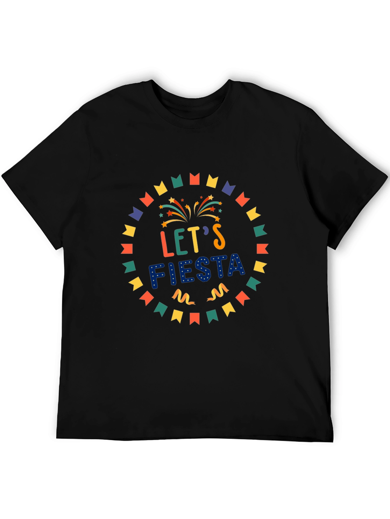 Lets Fiesta Graphic Tee - Party Celebration Shirt