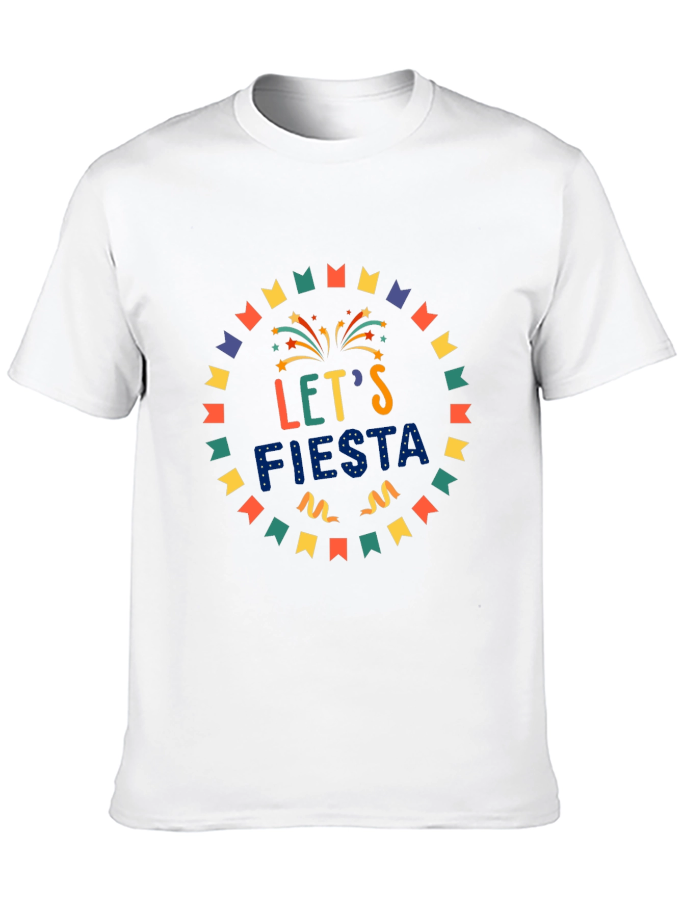 Lets Fiesta Graphic Tee - Party Celebration Shirt