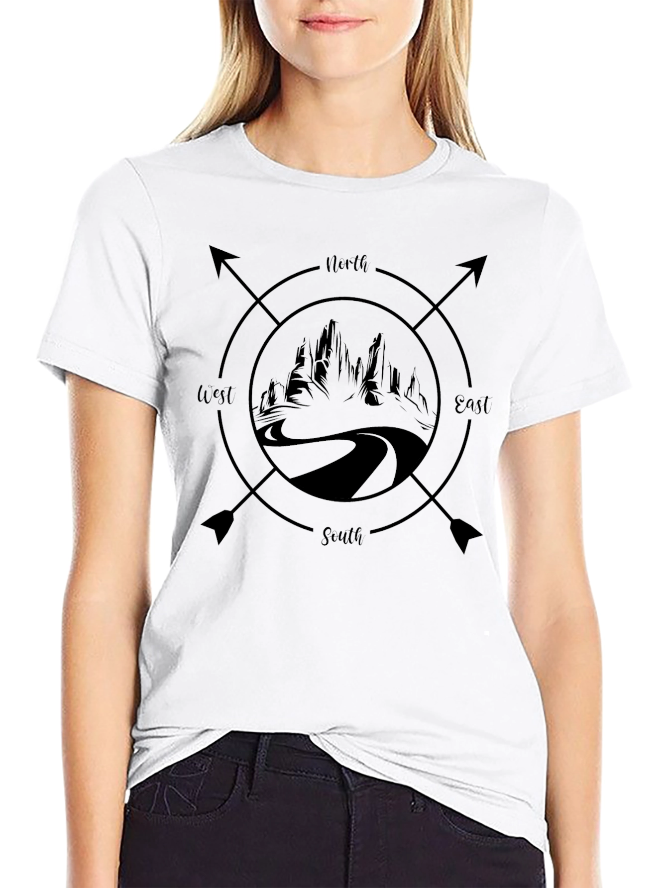 Compass Mountain Road T-Shirt