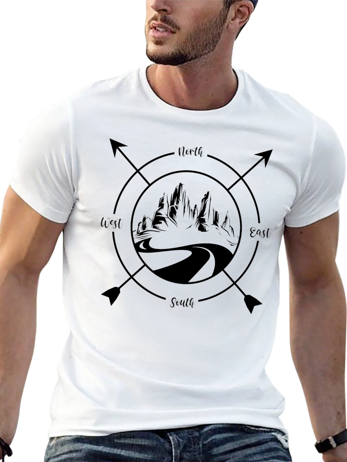 Compass Mountain Road T-Shirt
