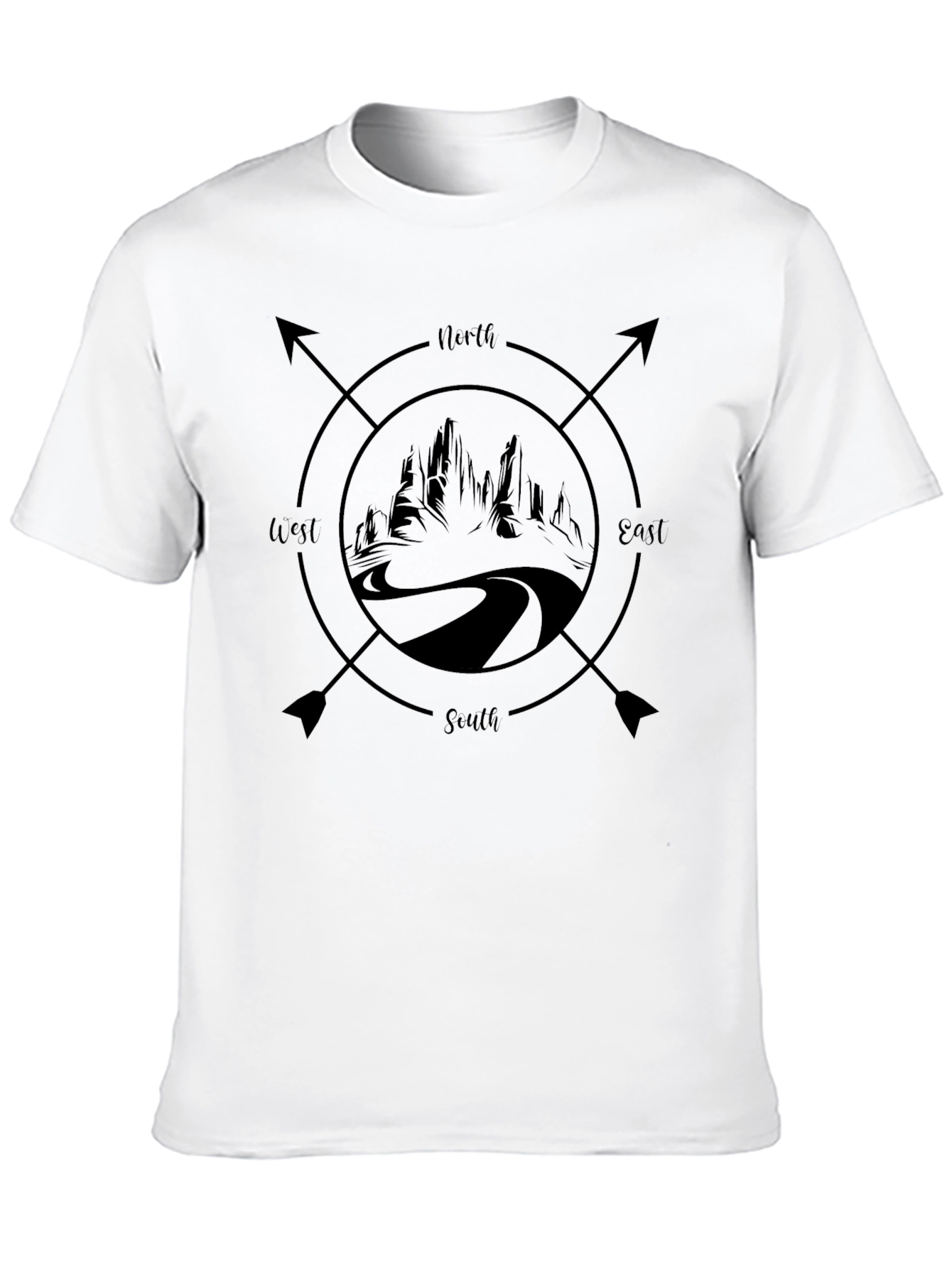 Compass Mountain Road T-Shirt