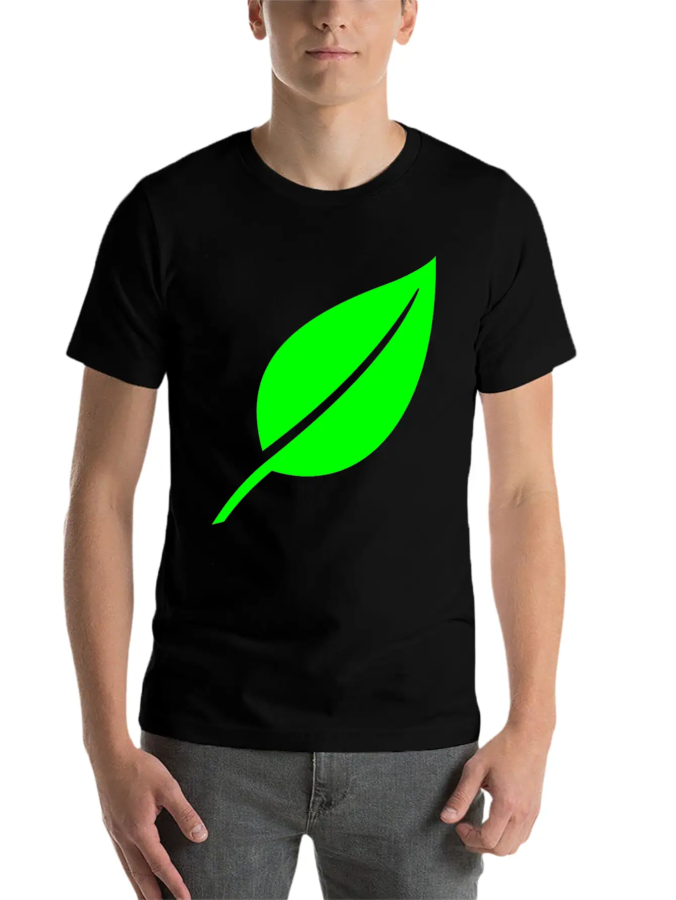 Leaf Basic Graphic T-Shirt – Daily Comfort In Soft Cotton