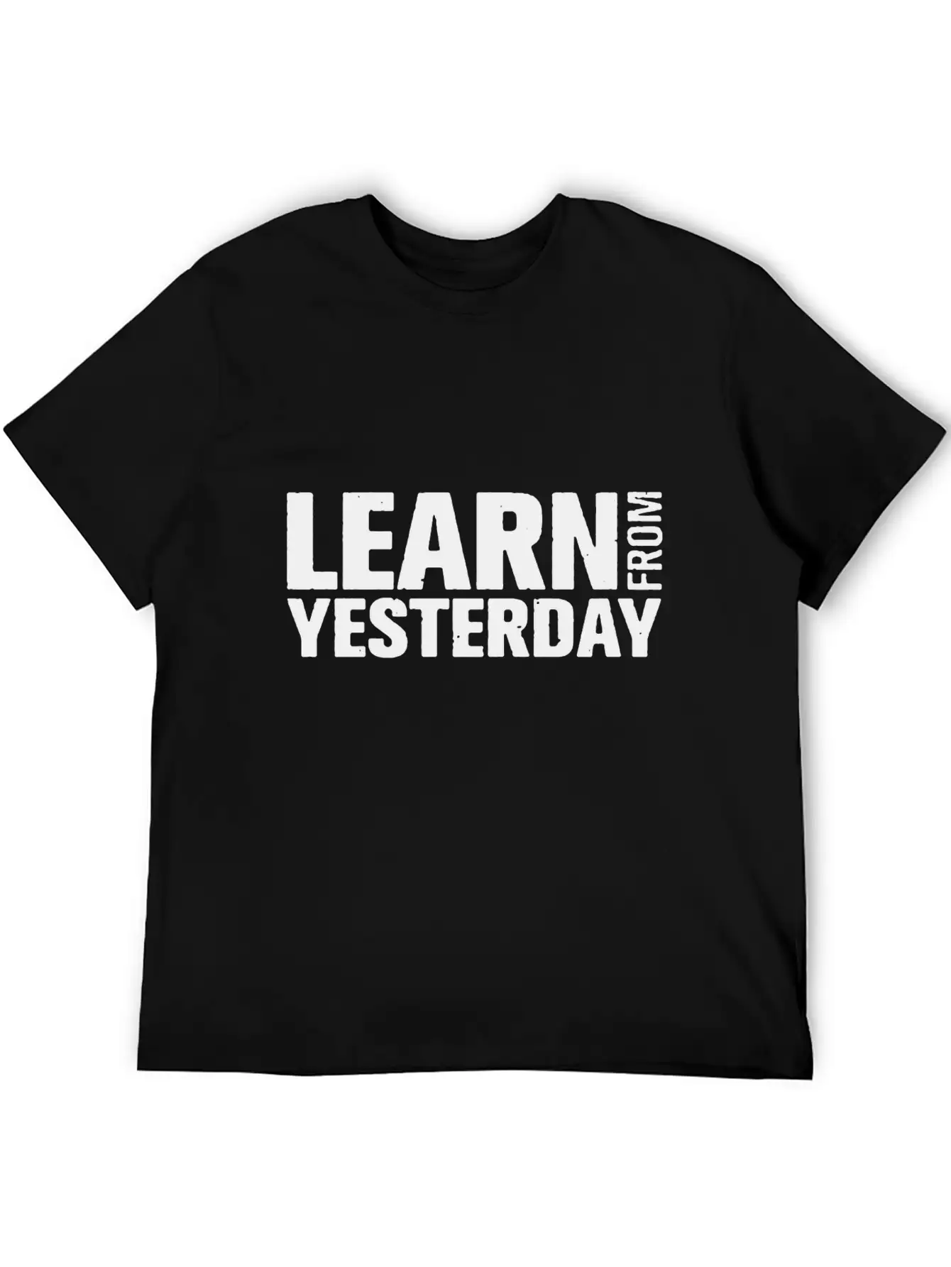 Learn From Yesterday Funny Comfortable Minimalist Graphic Tee – Summer Style Essential