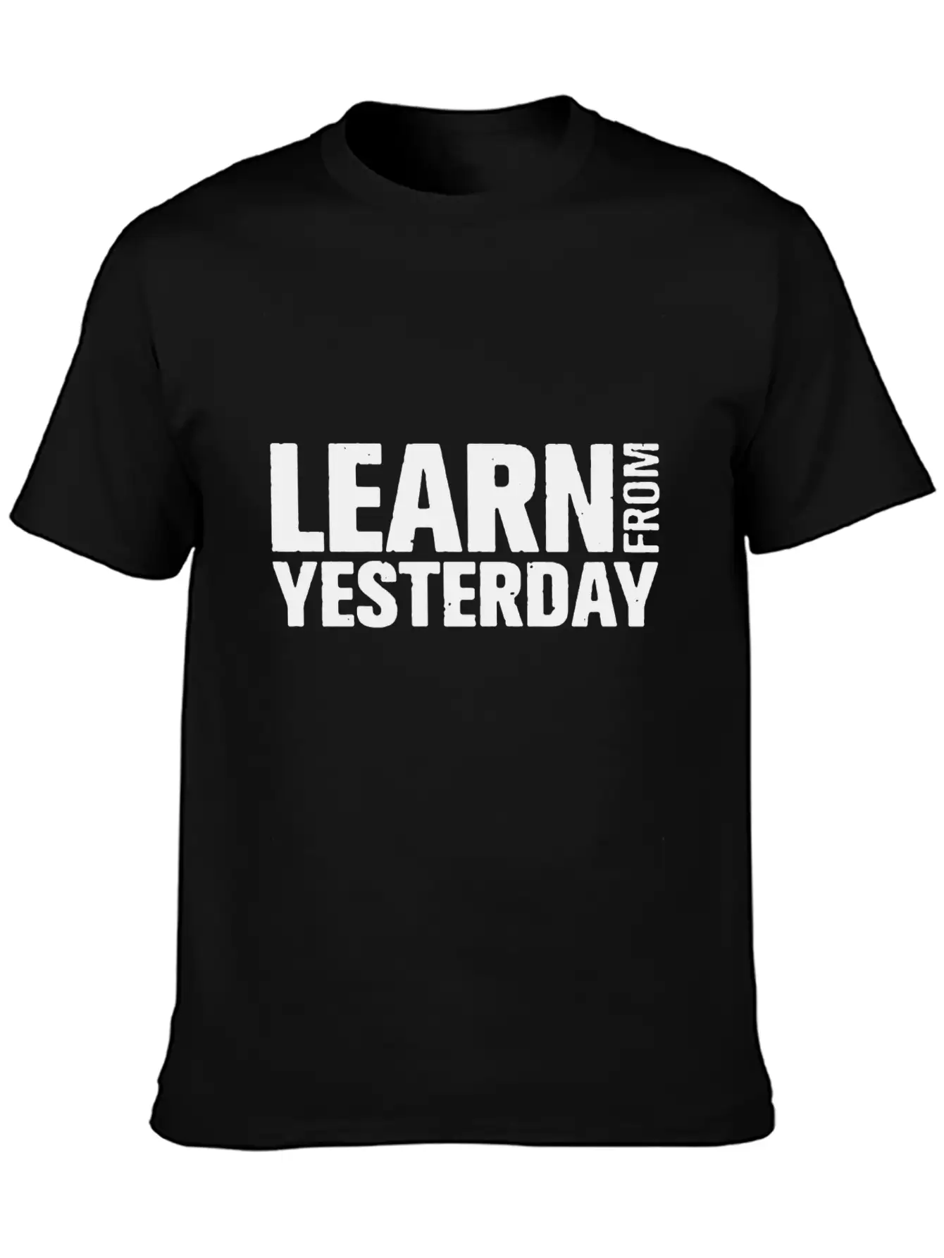 Learn From Yesterday Funny Comfortable Minimalist Graphic Tee – Summer Style Essential