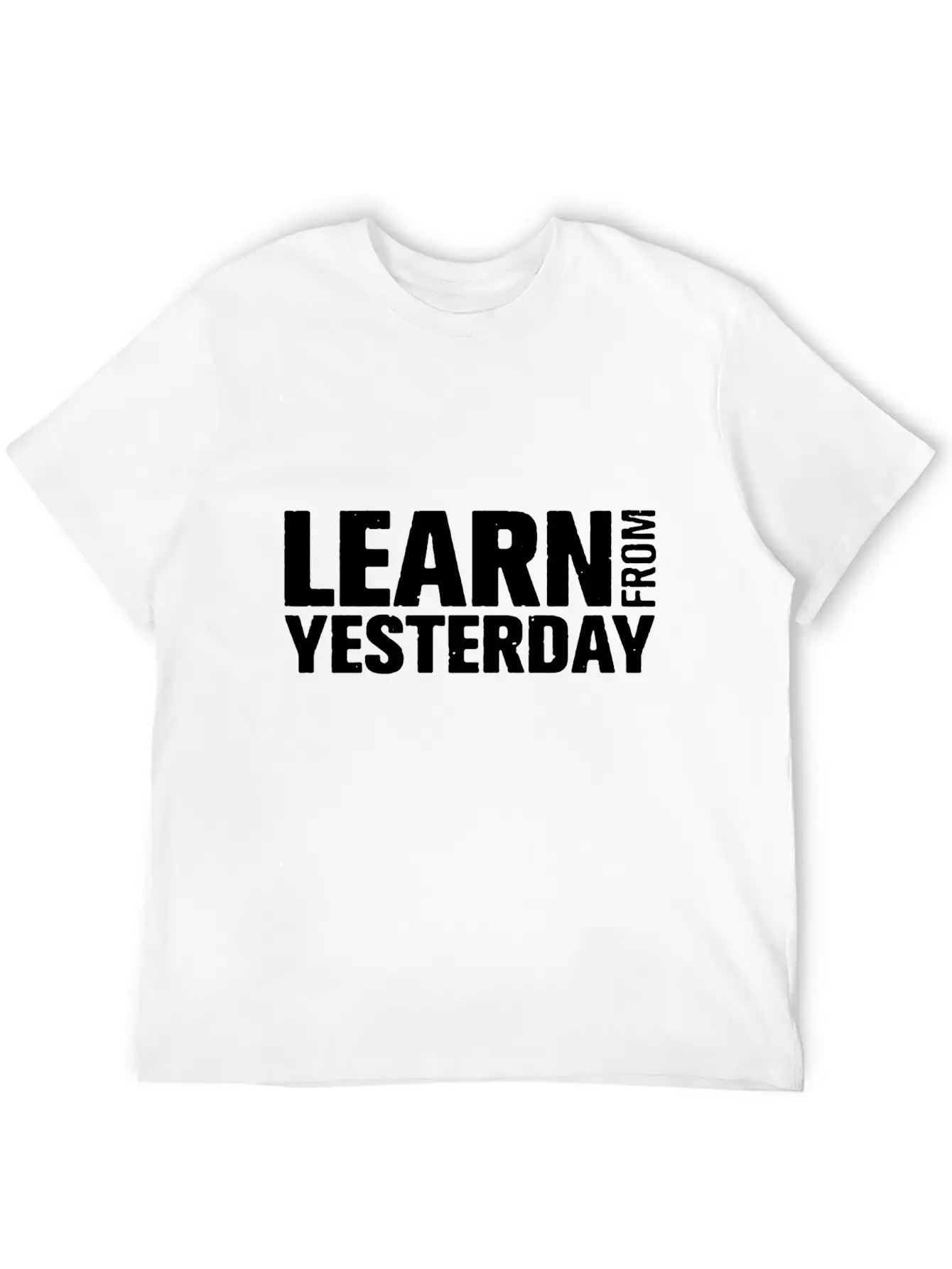 Learn From Yesterday Funny Comfortable Minimalist Graphic Tee – Summer Style Essential