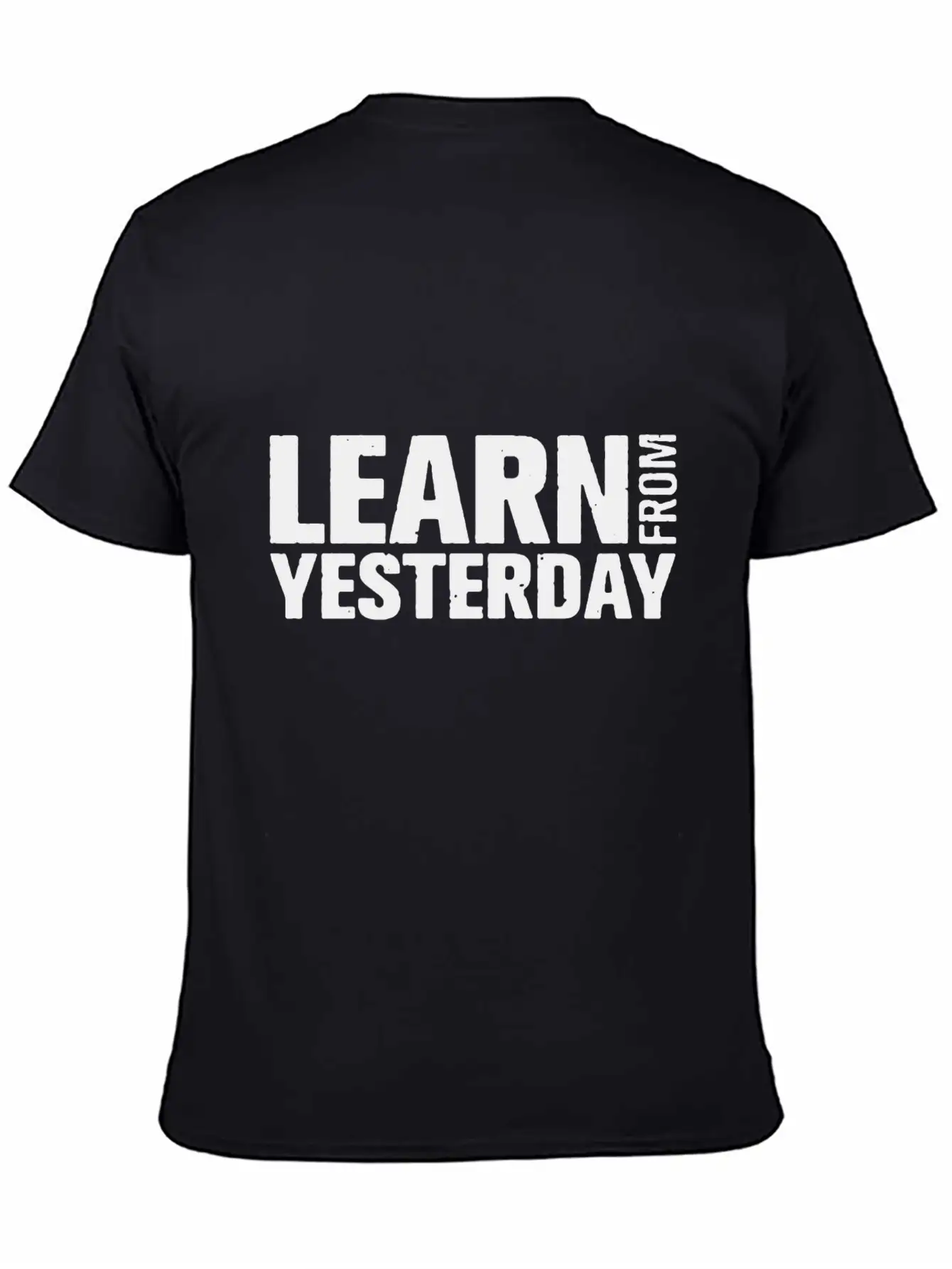 Learn From Yesterday Funny Comfortable Minimalist Graphic Tee – Summer Style Essential