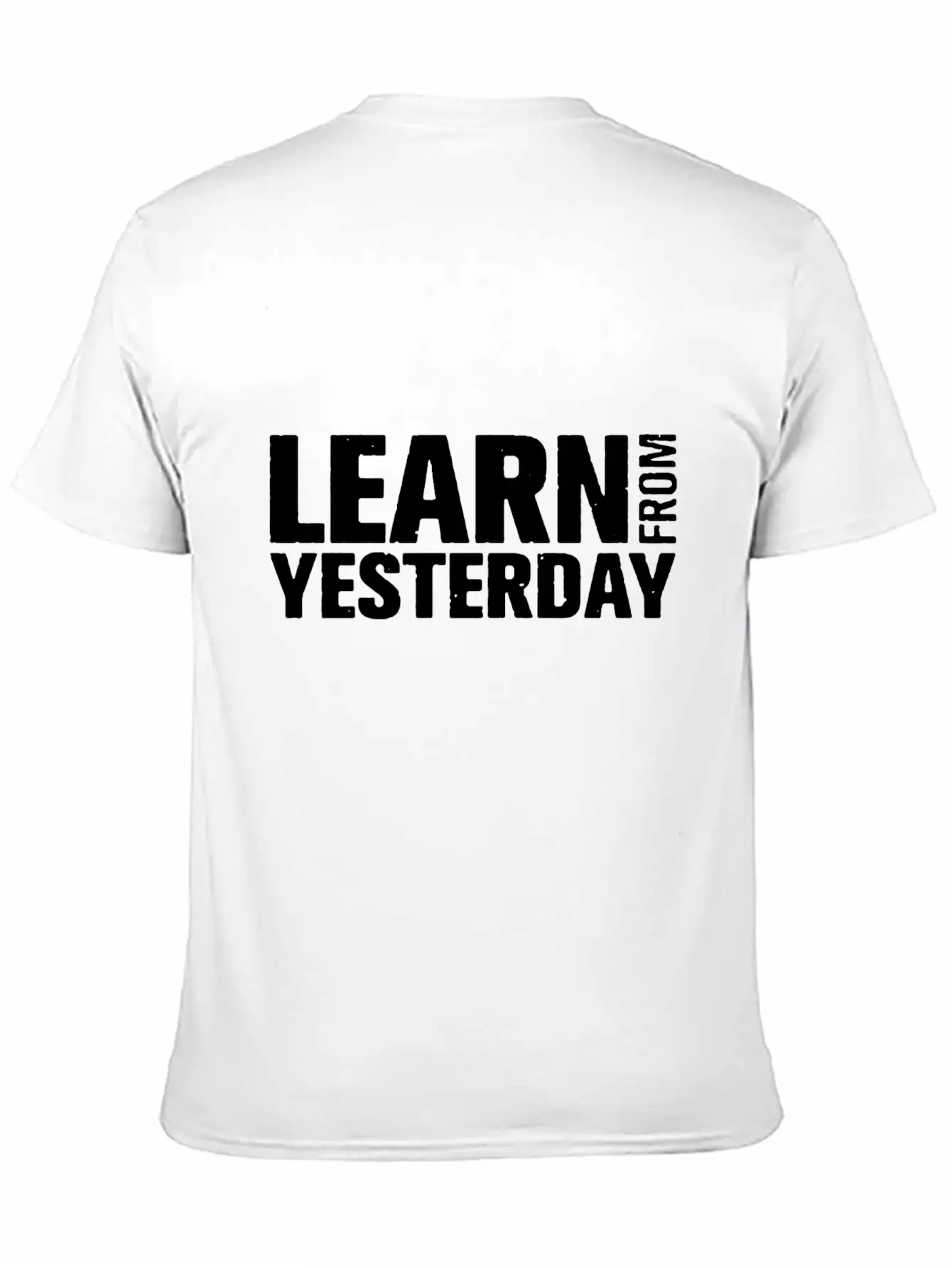 Learn From Yesterday Funny Comfortable Minimalist Graphic Tee – Summer Style Essential