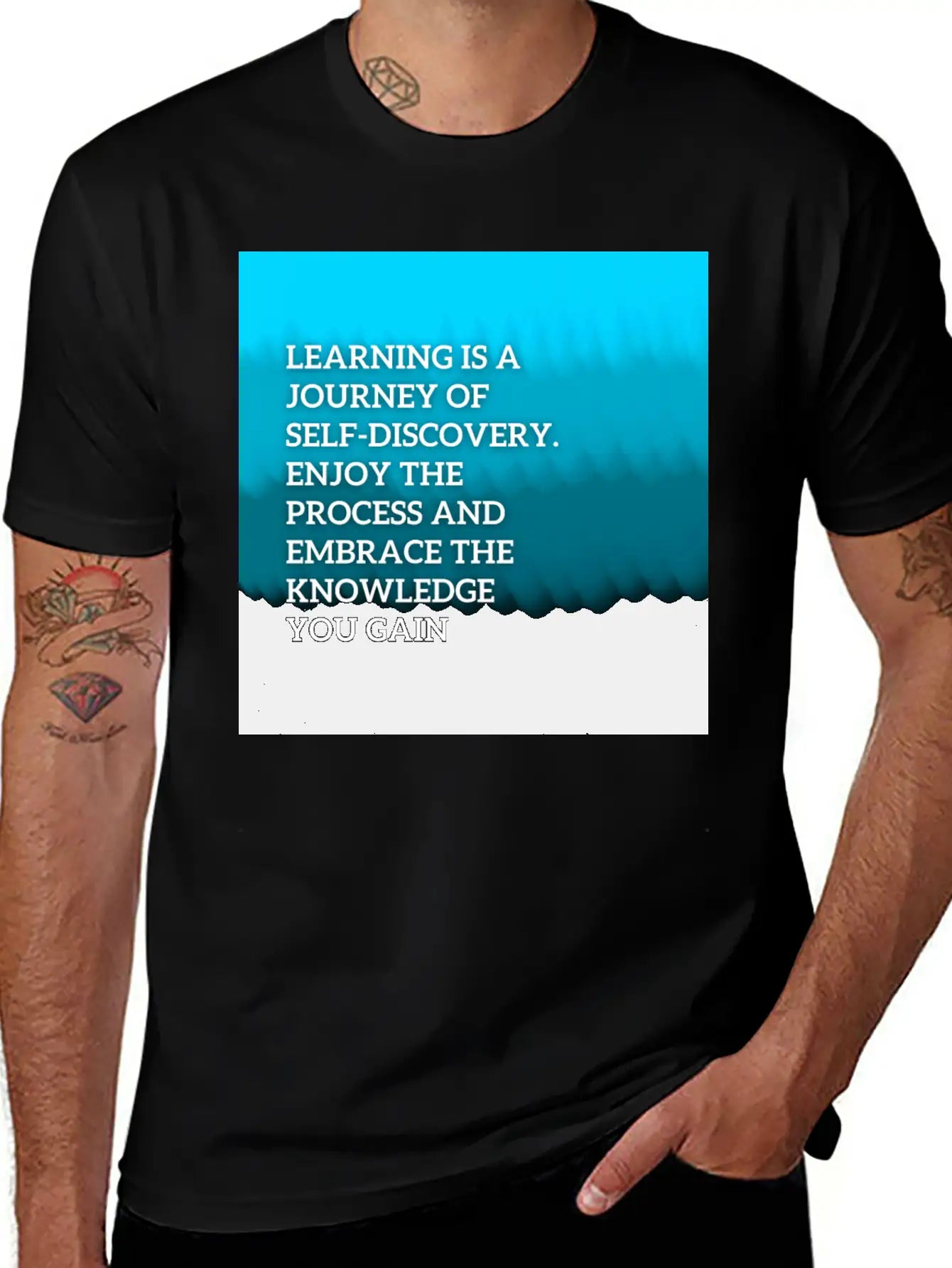 Learning Is A Journey Of Self-discovery Comfortable Minimalist Graphic Tee – Summer Style Essential
