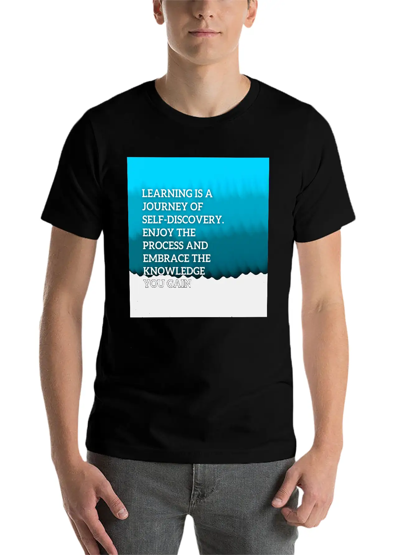 Learning Is A Journey Of Self-discovery Comfortable Minimalist Graphic Tee – Summer Style Essential