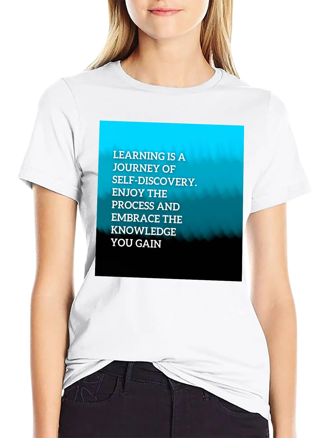 Learning Is A Journey Of Self-discovery Comfortable Minimalist Graphic Tee – Summer Style Essential
