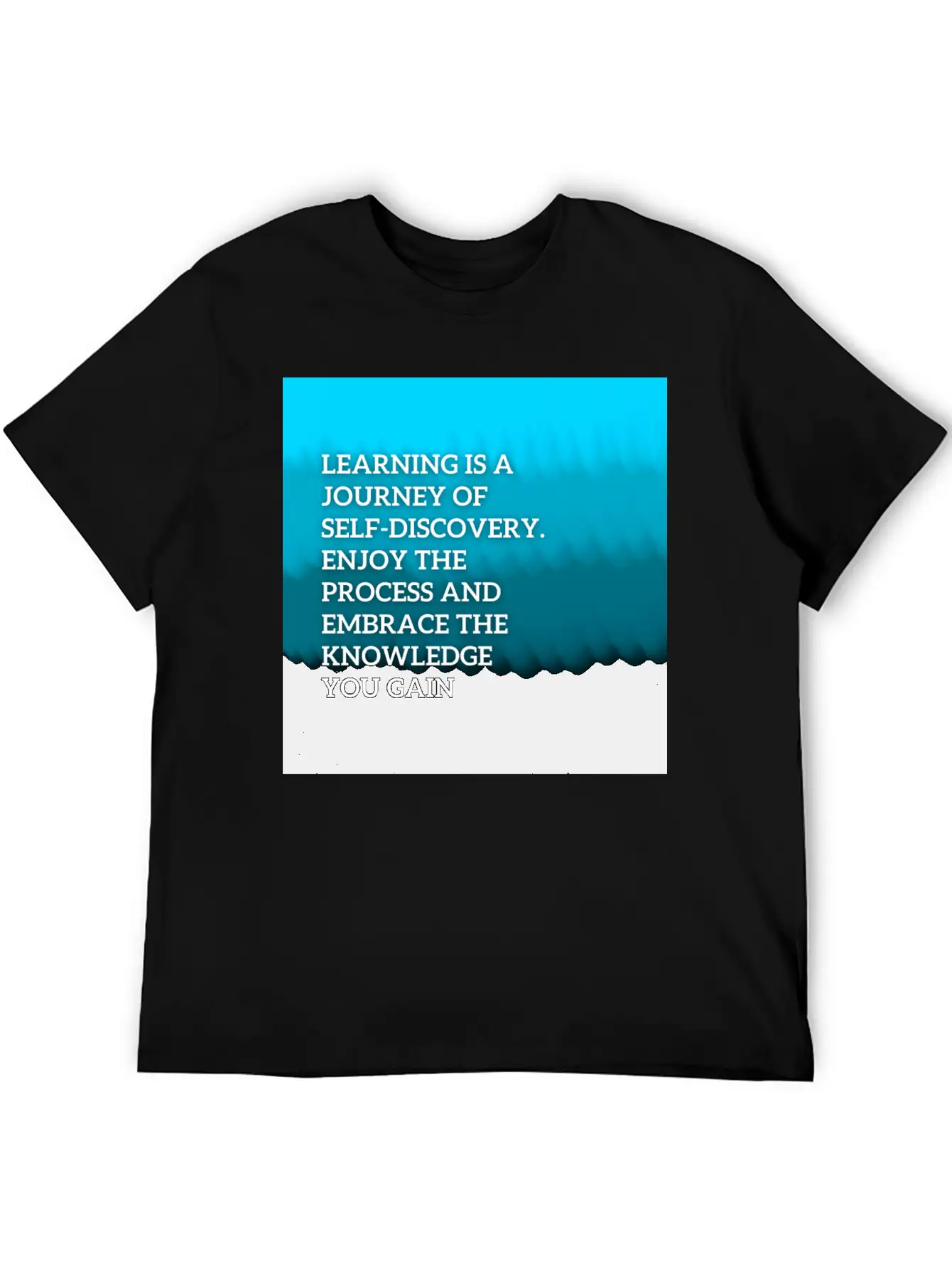 Learning Is A Journey Of Self-discovery Comfortable Minimalist Graphic Tee – Summer Style Essential