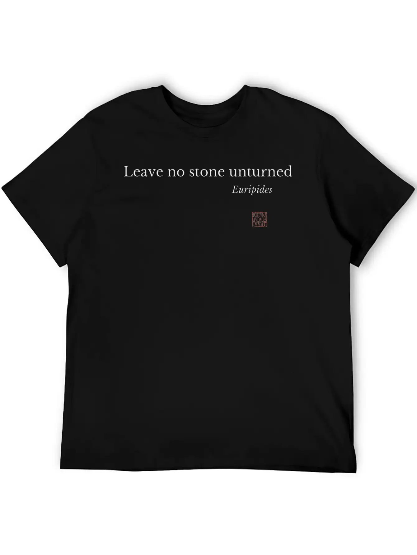 Leave No Stone Unturned Unisex Short Sleeve Soft Cotton T-Shirt – Casual Everyday Wear