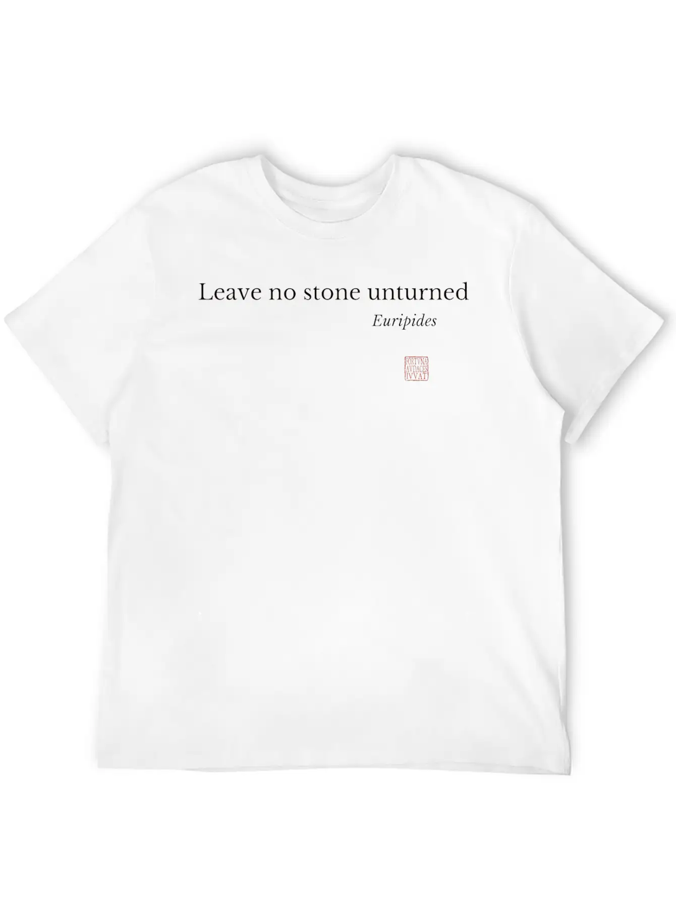 Leave No Stone Unturned Unisex Short Sleeve Soft Cotton T-Shirt – Casual Everyday Wear