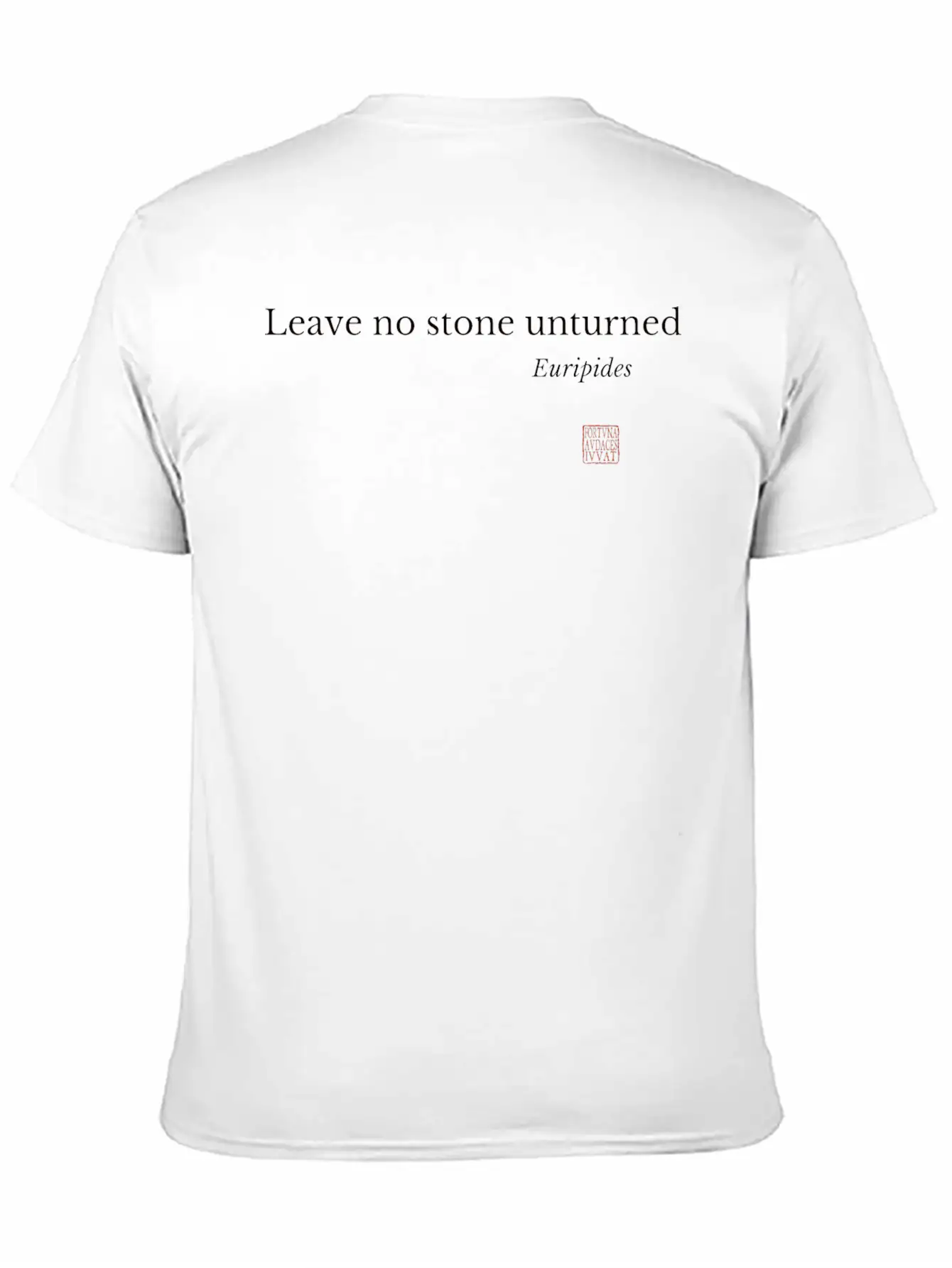 Leave No Stone Unturned Unisex Short Sleeve Soft Cotton T-Shirt – Casual Everyday Wear