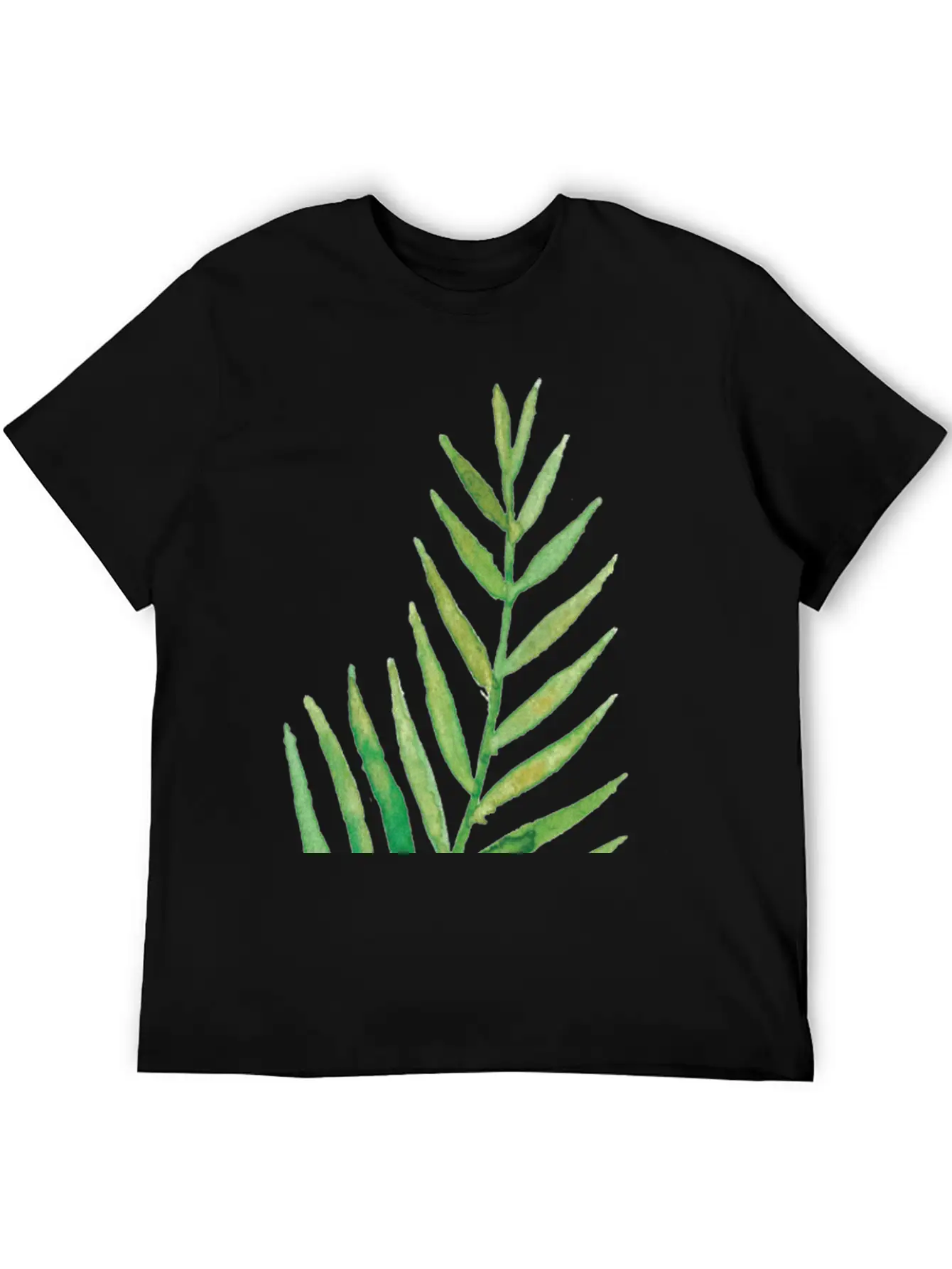 Leaves Fronds Unisex Short Sleeve Soft Cotton T-Shirt – Casual Everyday Wear