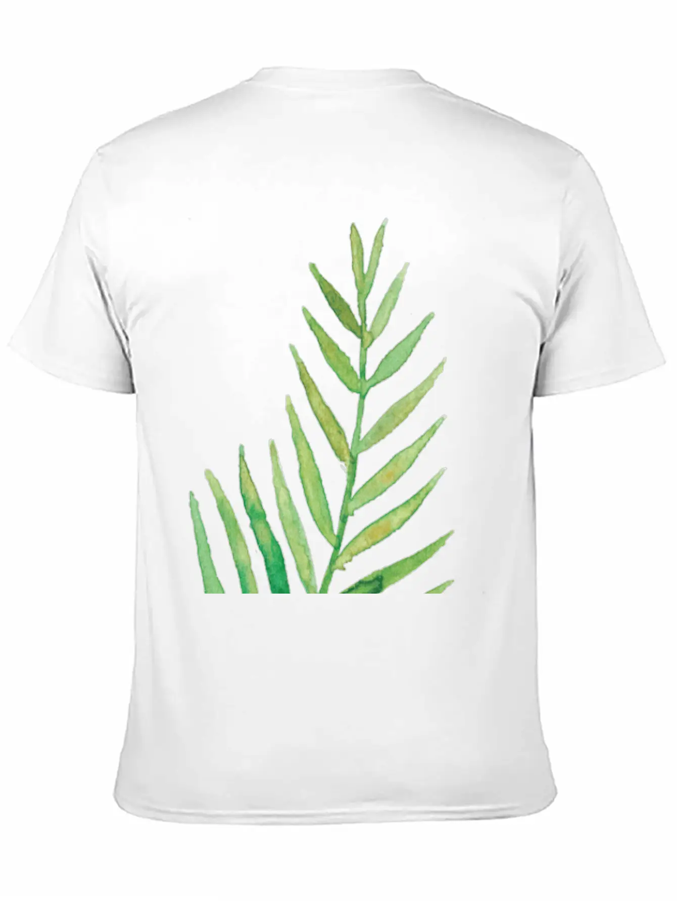 Leaves Fronds Unisex Short Sleeve Soft Cotton T-Shirt – Casual Everyday Wear