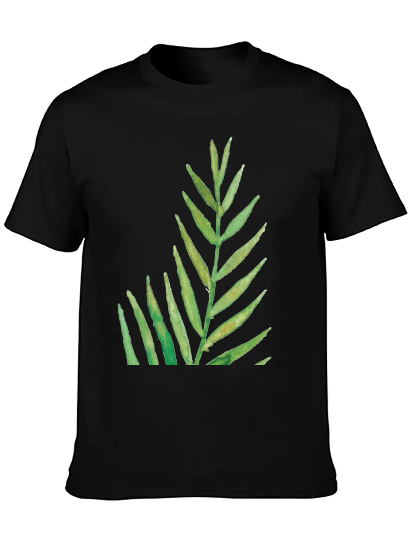 Leaves Fronds Unisex Short Sleeve Soft Cotton T-Shirt – Casual Everyday Wear