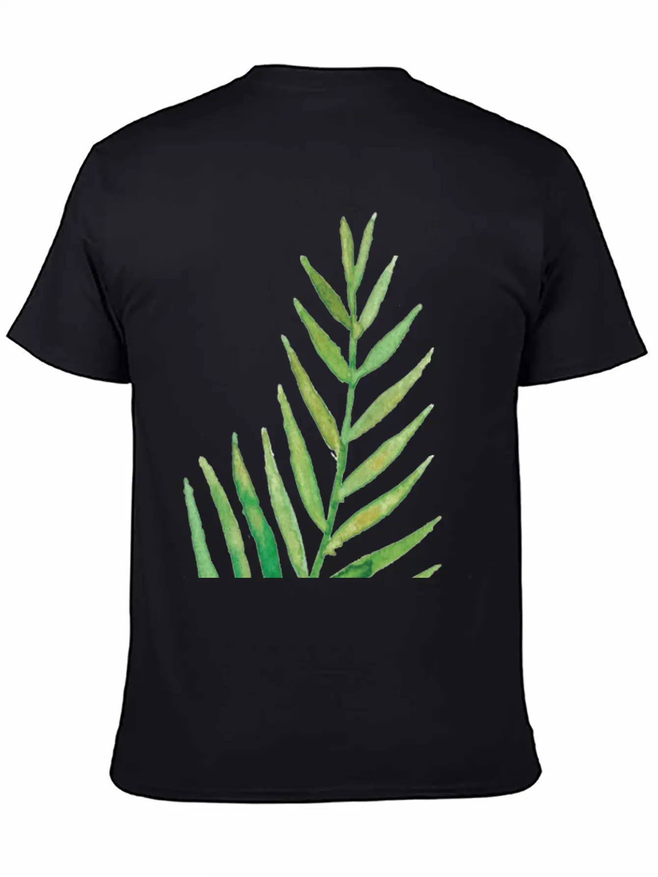 Leaves Fronds Unisex Short Sleeve Soft Cotton T-Shirt – Casual Everyday Wear