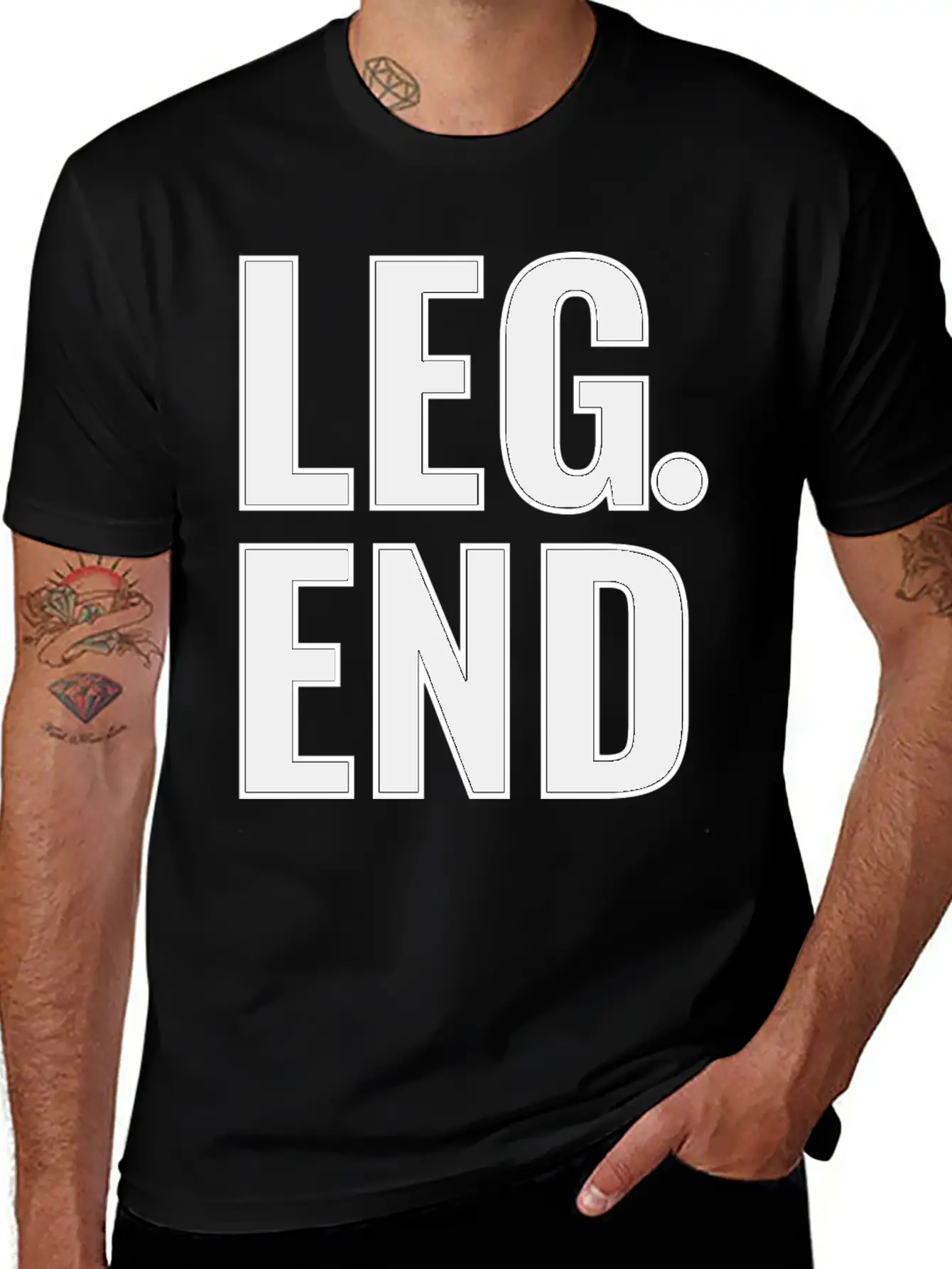 Legend Typography Design Basic Graphic T-Shirt – Daily Comfort In Soft Cotton