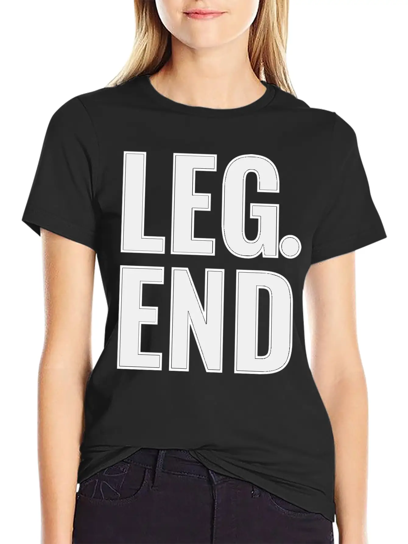 Legend Typography Design Basic Graphic T-Shirt – Daily Comfort In Soft Cotton