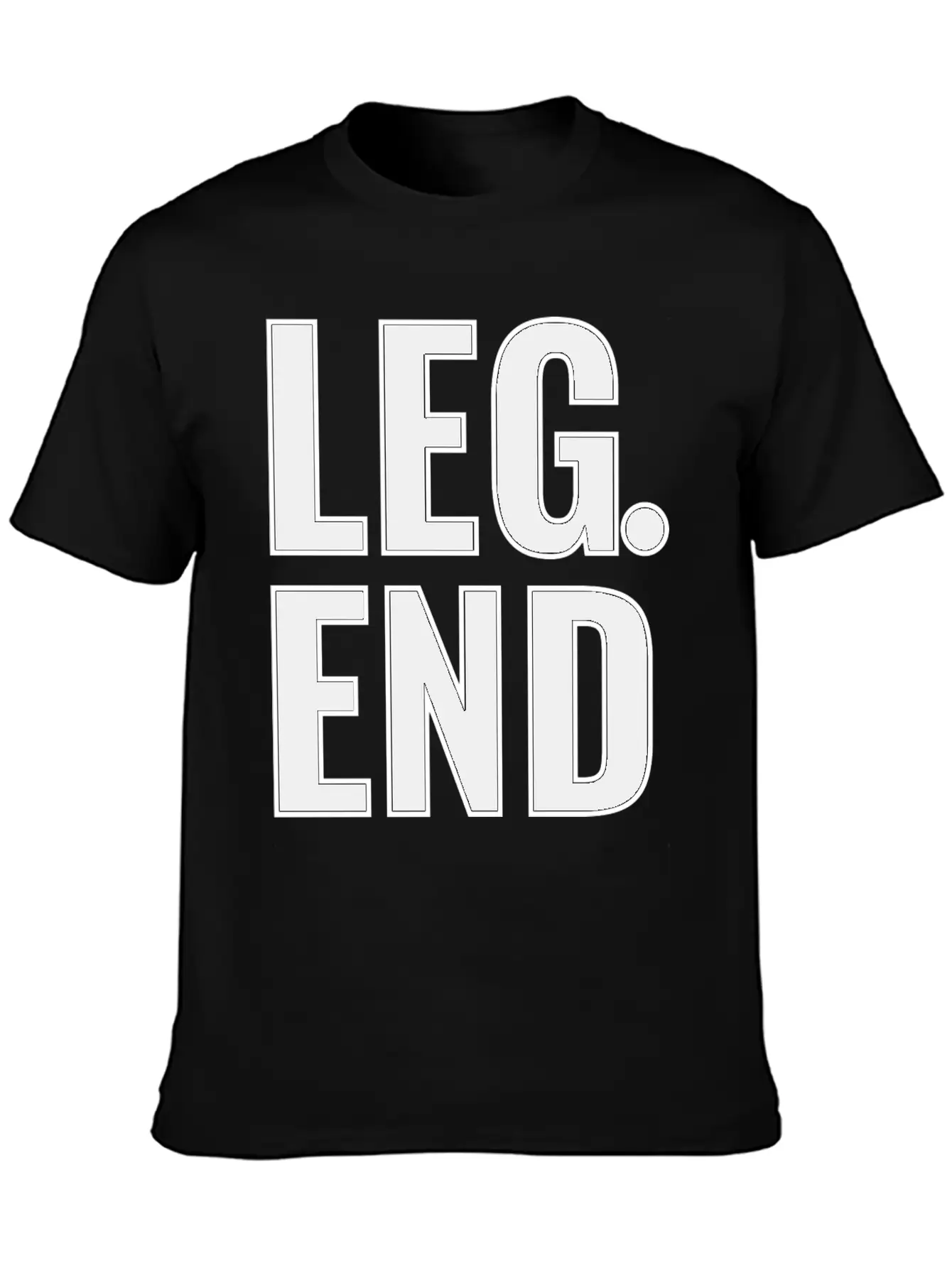 Legend Typography Design Basic Graphic T-Shirt – Daily Comfort In Soft Cotton