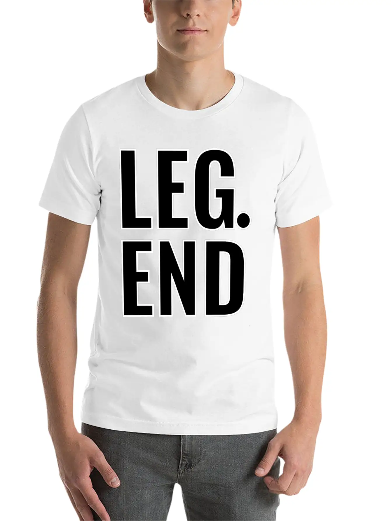 Legend Typography Design Basic Graphic T-Shirt – Daily Comfort In Soft Cotton
